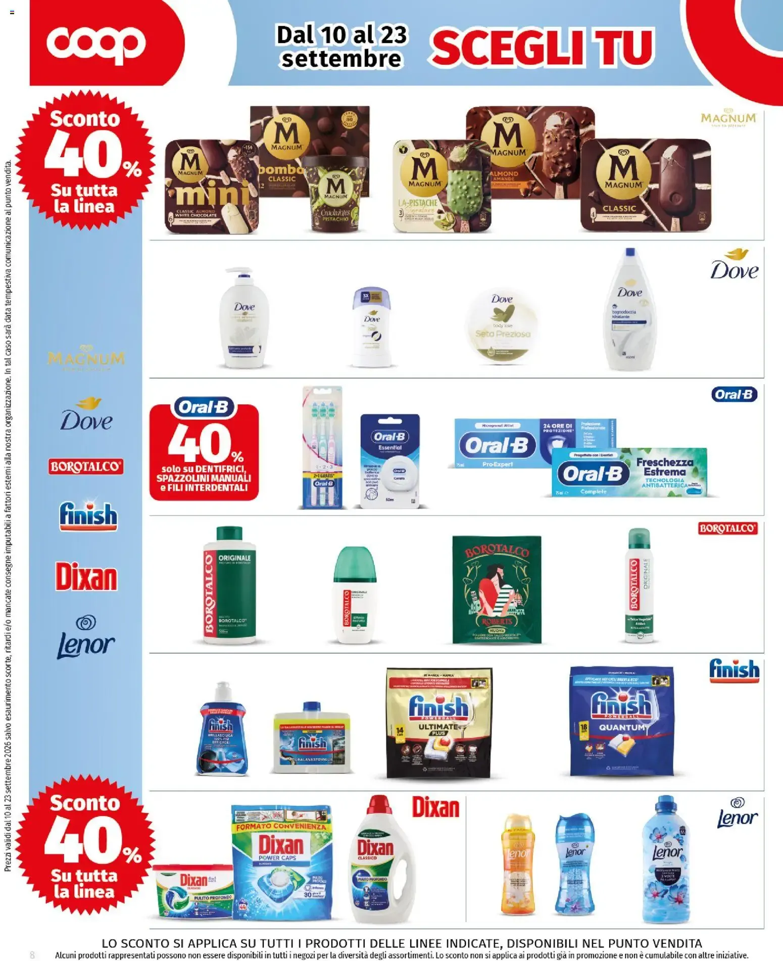 Coop Superstore: Scegli tu Grandi Marche con sconti da 10 settembre a 23 settembre di 2026 - Pagina del volantino 8
