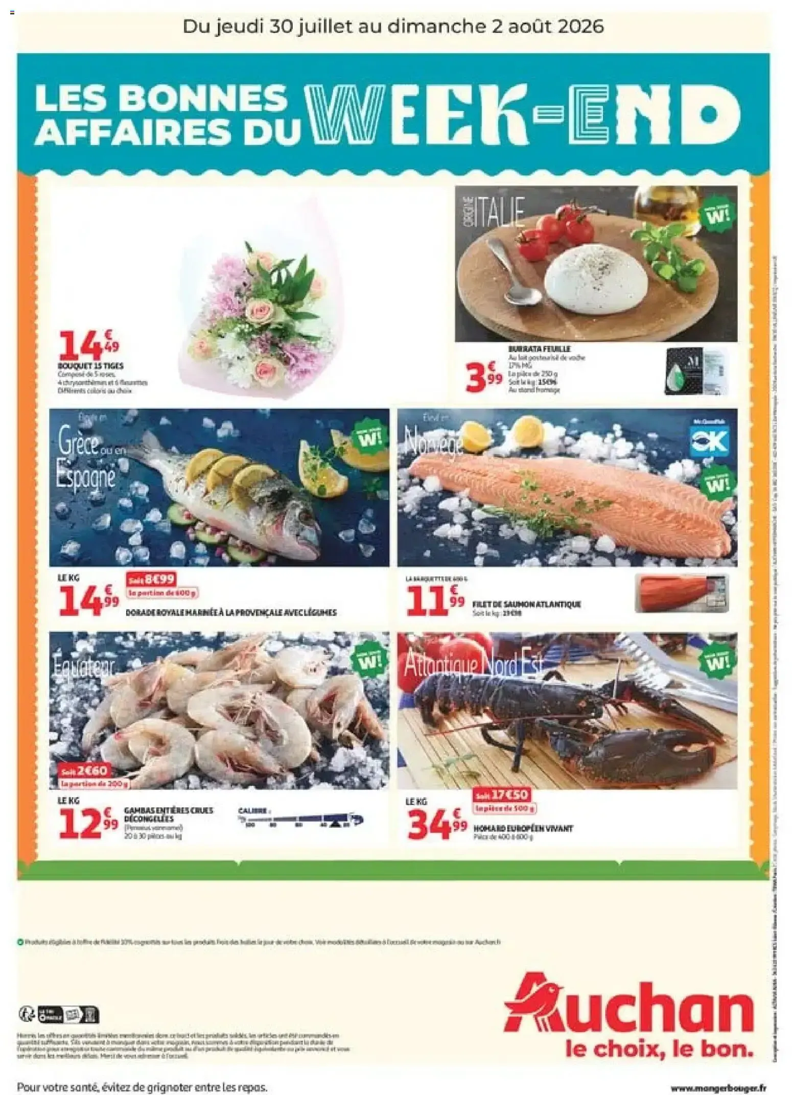 Auchan les bons plans du week-end dans votre hyper à partir du 30/07/2026 - promo en ligne du 30 juillet au 2 août 2026 - Catalogue page 2