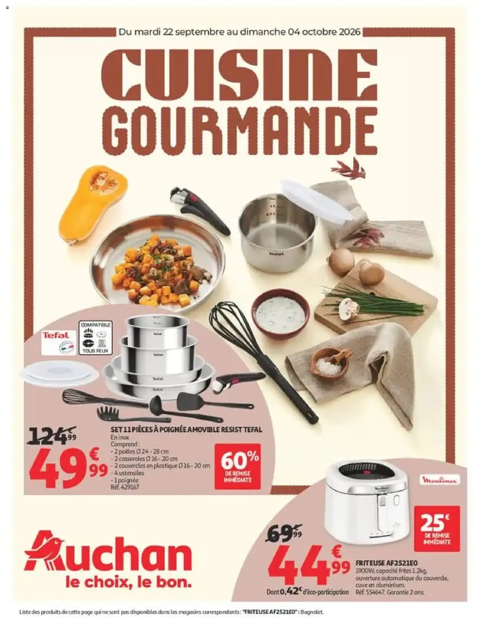 Cuisine Gourmande du 22 septembre au 4 octobre 2026 - Catalogue page 1