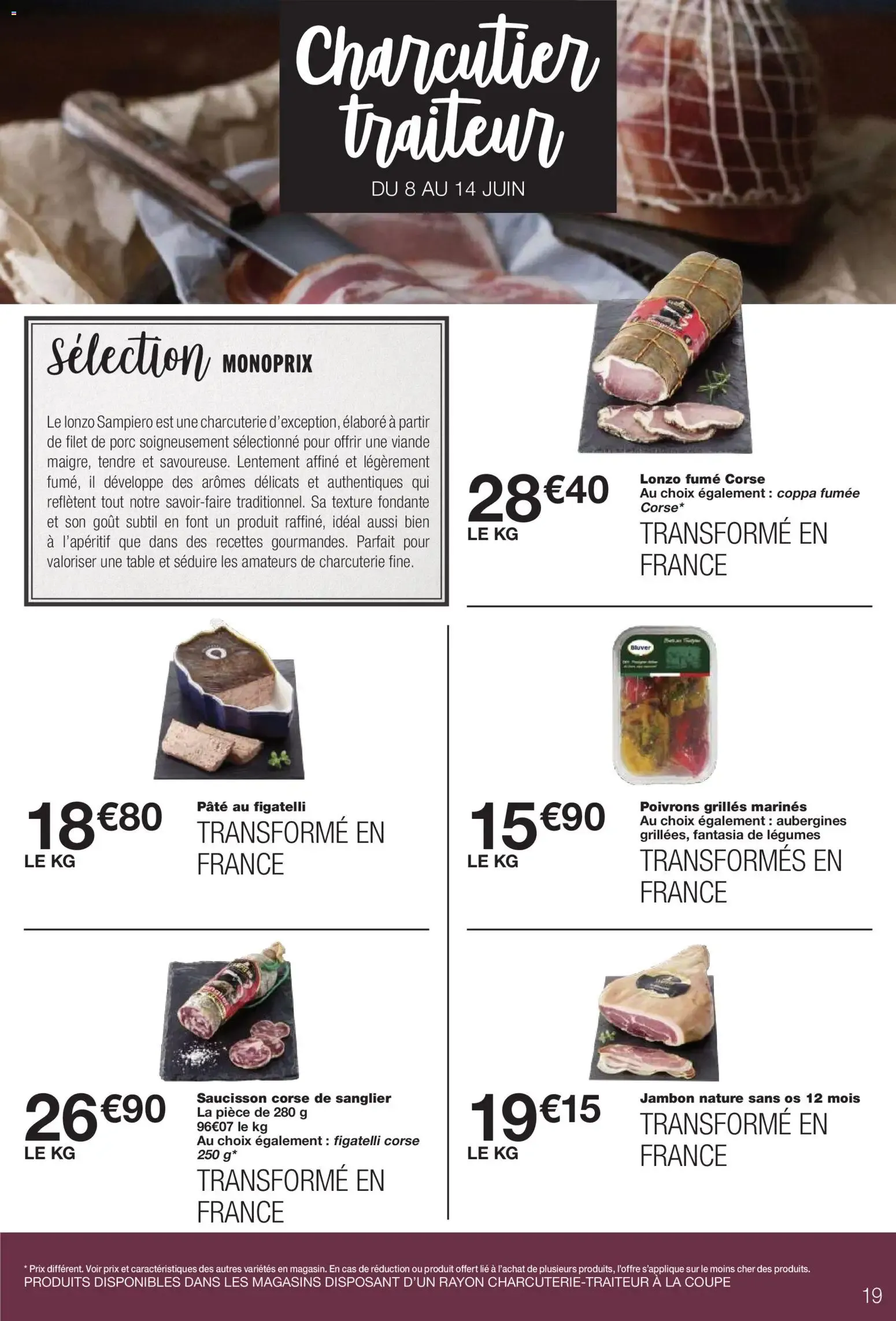 Monoprix: Hasta -50% en el 2do producto de una selección de productos mediterráneos du 2 juin au 14 juin 2026 - Catalogue page 19