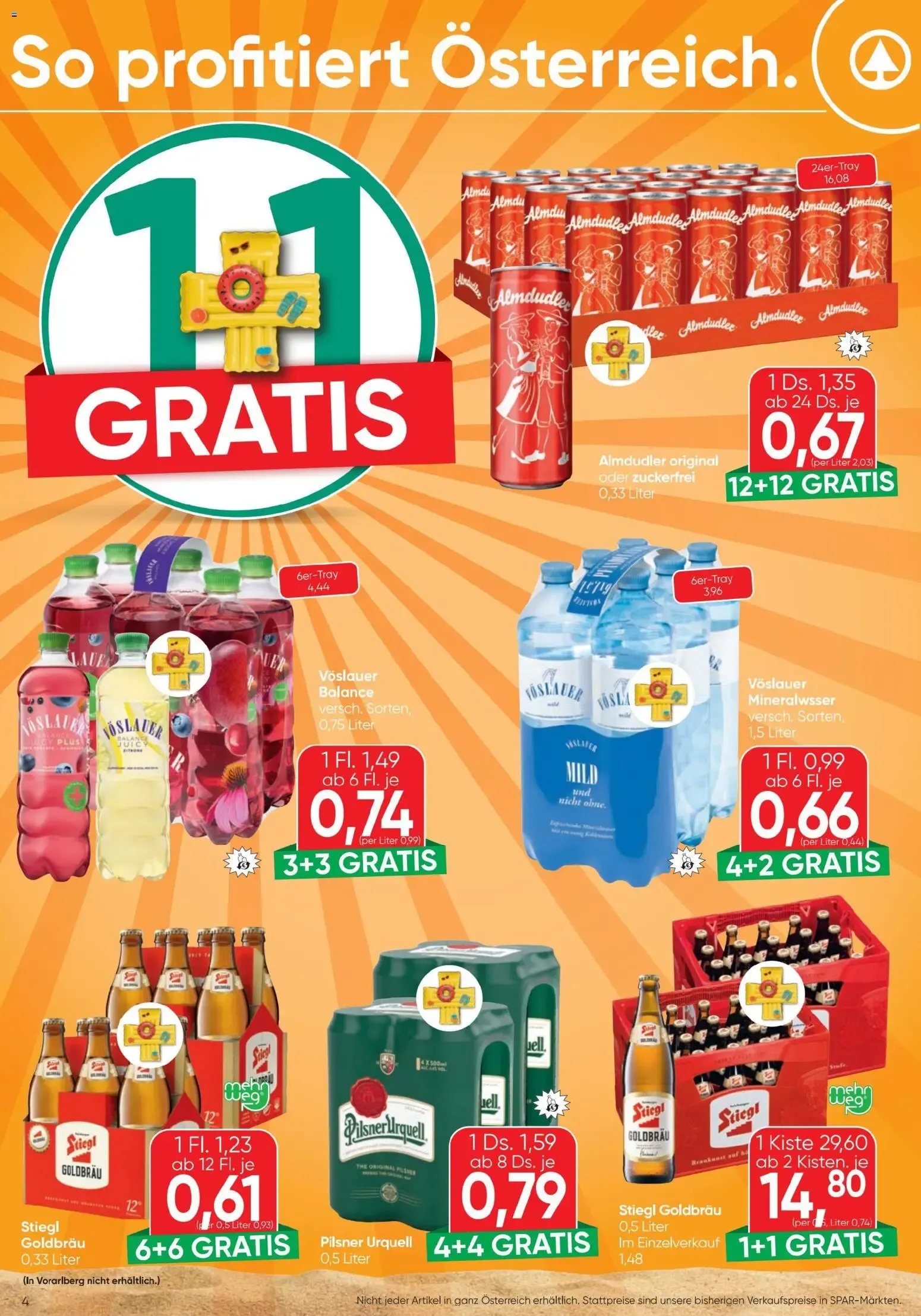 Spar - Flugblatt (06.08.2026) - Angebote und Prospekt von 6. August bis 12. August 2026 - Flugblätt seite  4