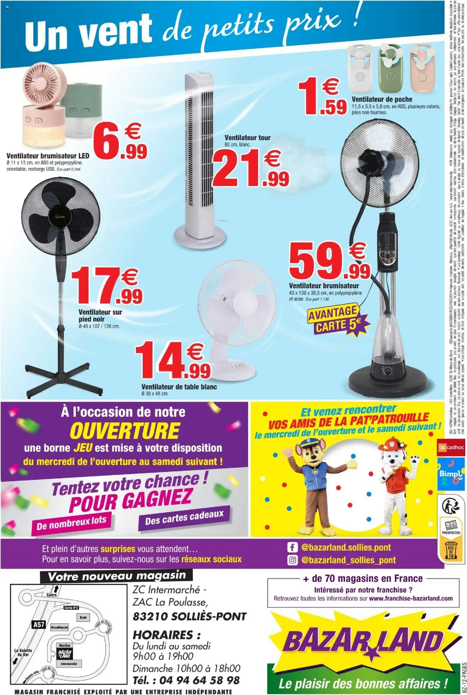Bazarland - BazarLand - Ouverture Solliès-Pont à partir du 22/07/2026 - promo en ligne du 22 juillet au 9 août 2026 - Catalogue page 12