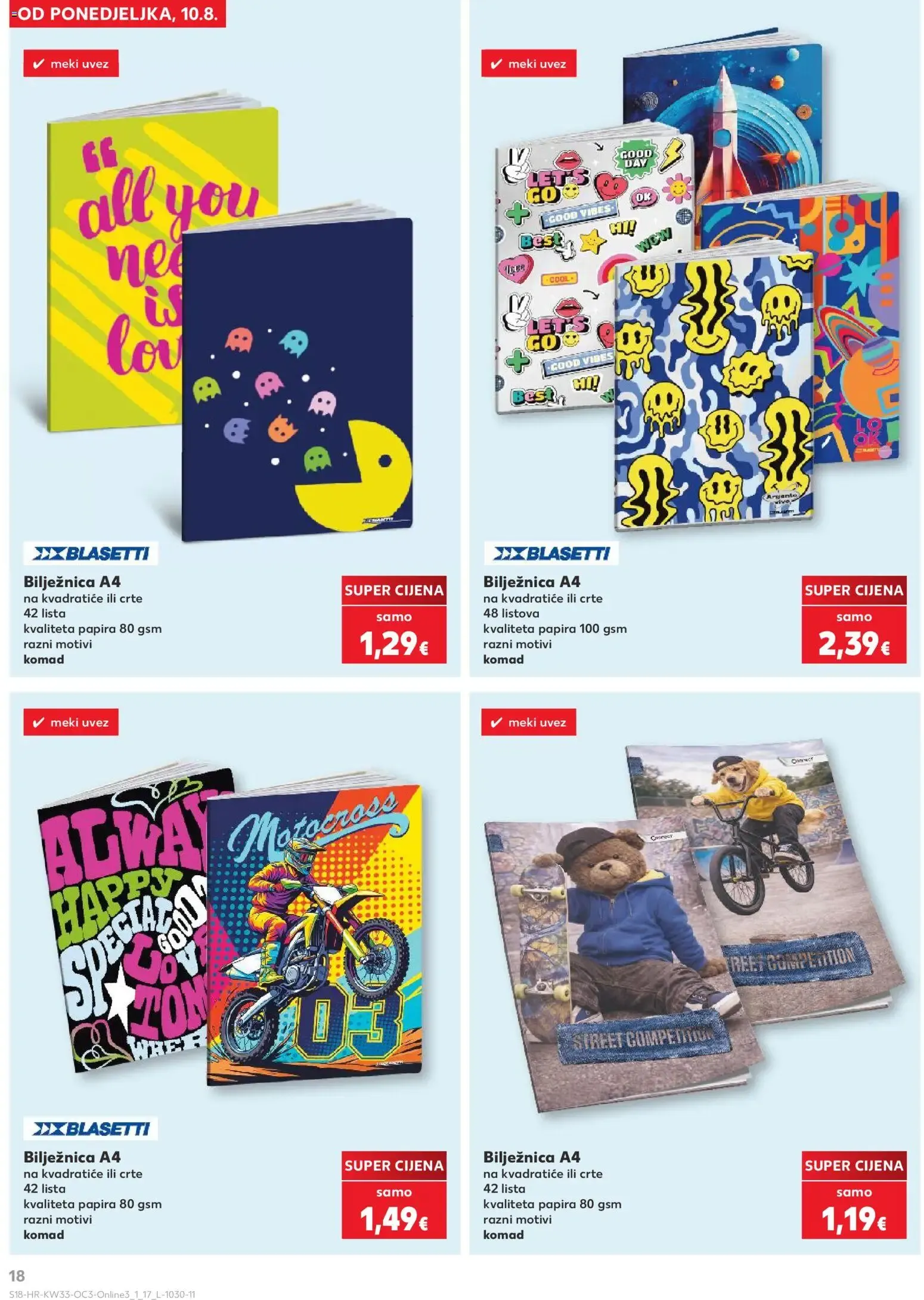 Katalog Kaufland Hura! Počinje škola! (¡Hurra! ¡Empieza el colegio!) od 10. kolovoza do 13. rujna 2026. - Pregled Stranica 18