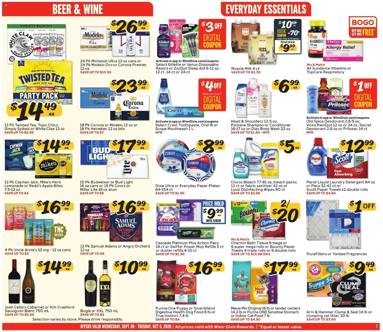Weekly ad Winn Dixie Weekly Weekly Ad (09/30 - 10/06 2026) - Flyer from September 30 to October 6 2026 - Page 7