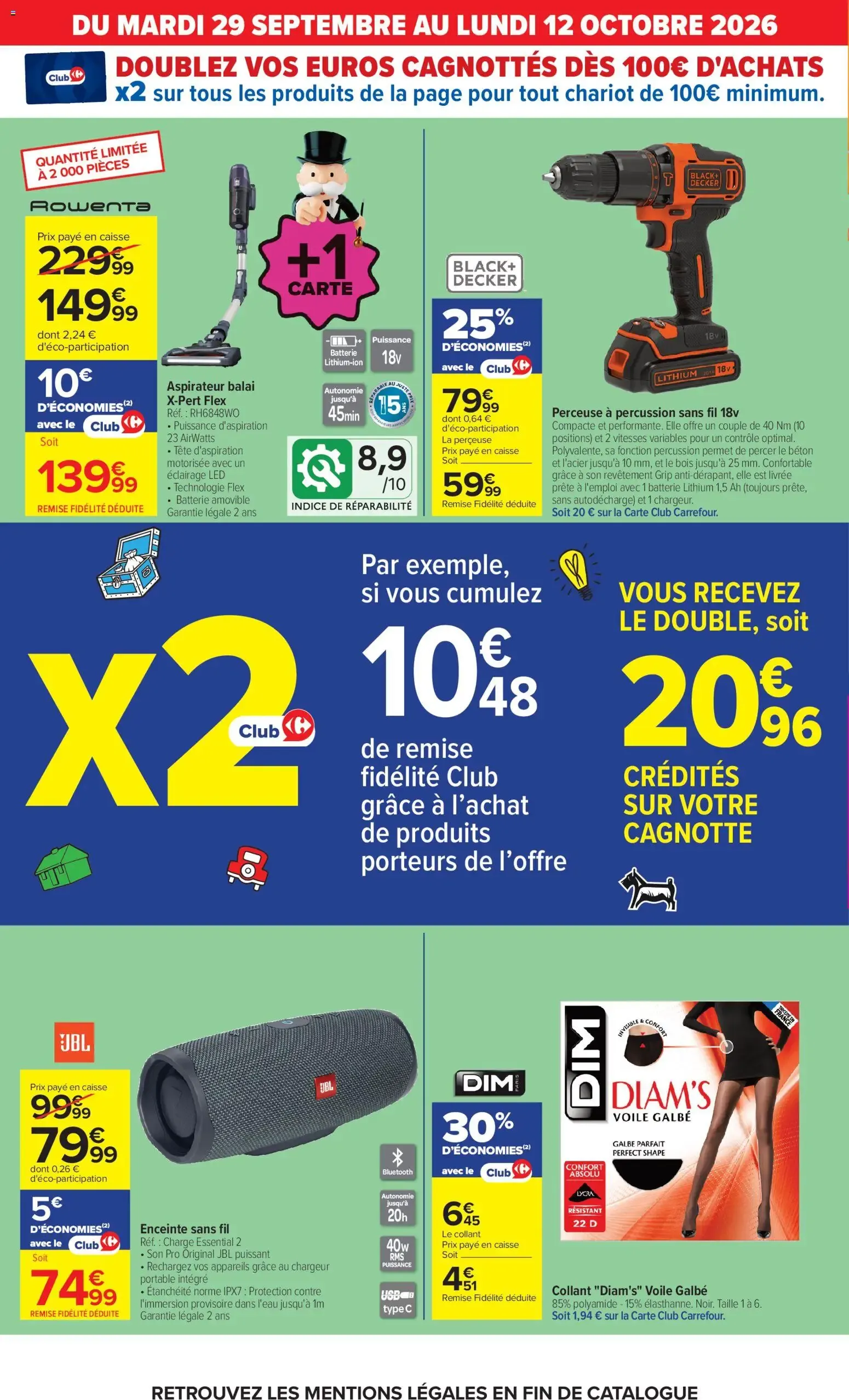 Carrefour Le mois monopoly produits laitiers à partir du 29/09/2026 - promo en ligne du 29 septembre au 12 octobre 2026 - Catalogue page 10