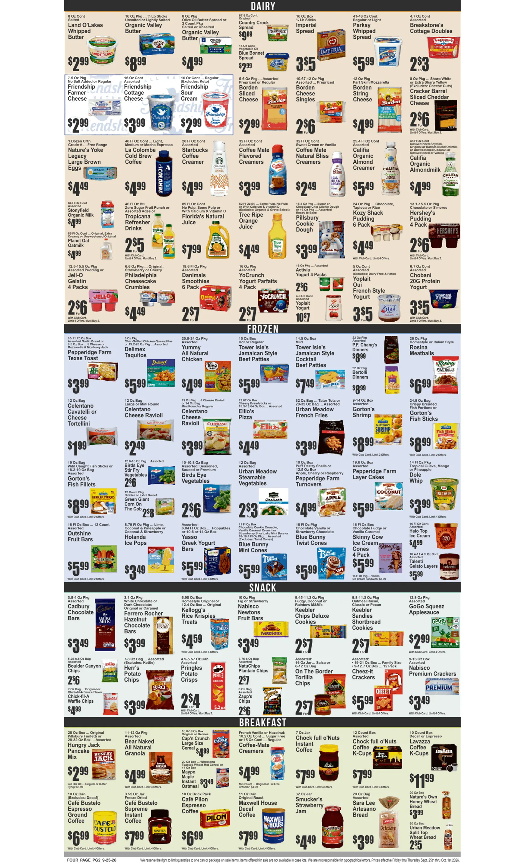 Weekly ad Current Key Food leaflet valid from Friday 09/25/2026 to Thursday 10/01/2026 from September 25 to October 1 2026 - Page 3