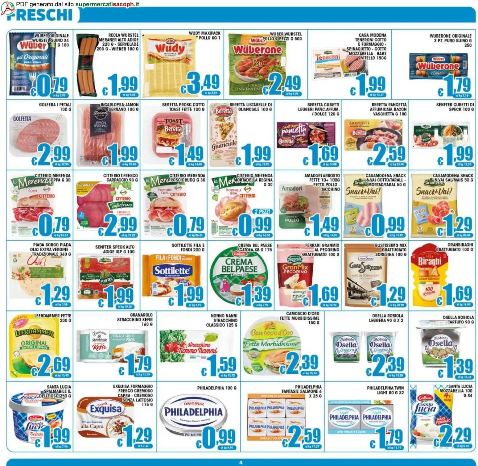 Sacoph volantino dal 12/08/2026 - online Offerte da 12 agosto a 20 agosto di 2026 - Pagina del volantino 4
