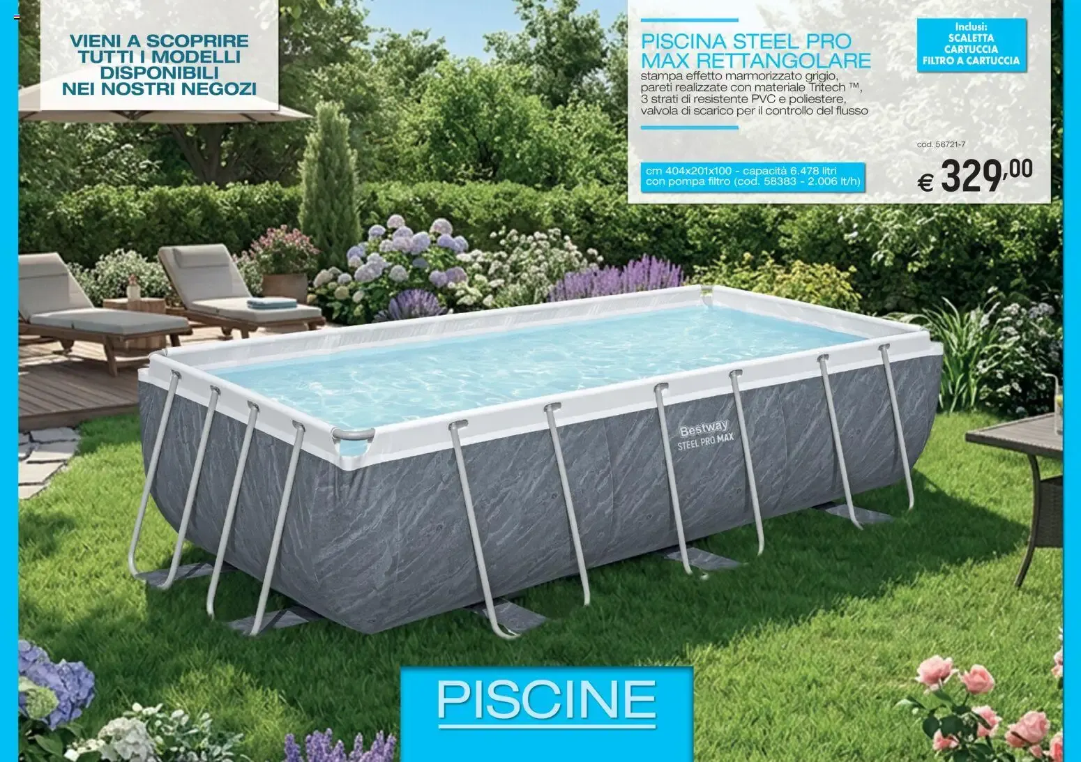 Nuovo Brico OK volantino Piscine dal 05/03/2026 > offerte anteprima 🛍️ da 5 marzo a 31 agosto di 2026 - Pagina del volantino 1
