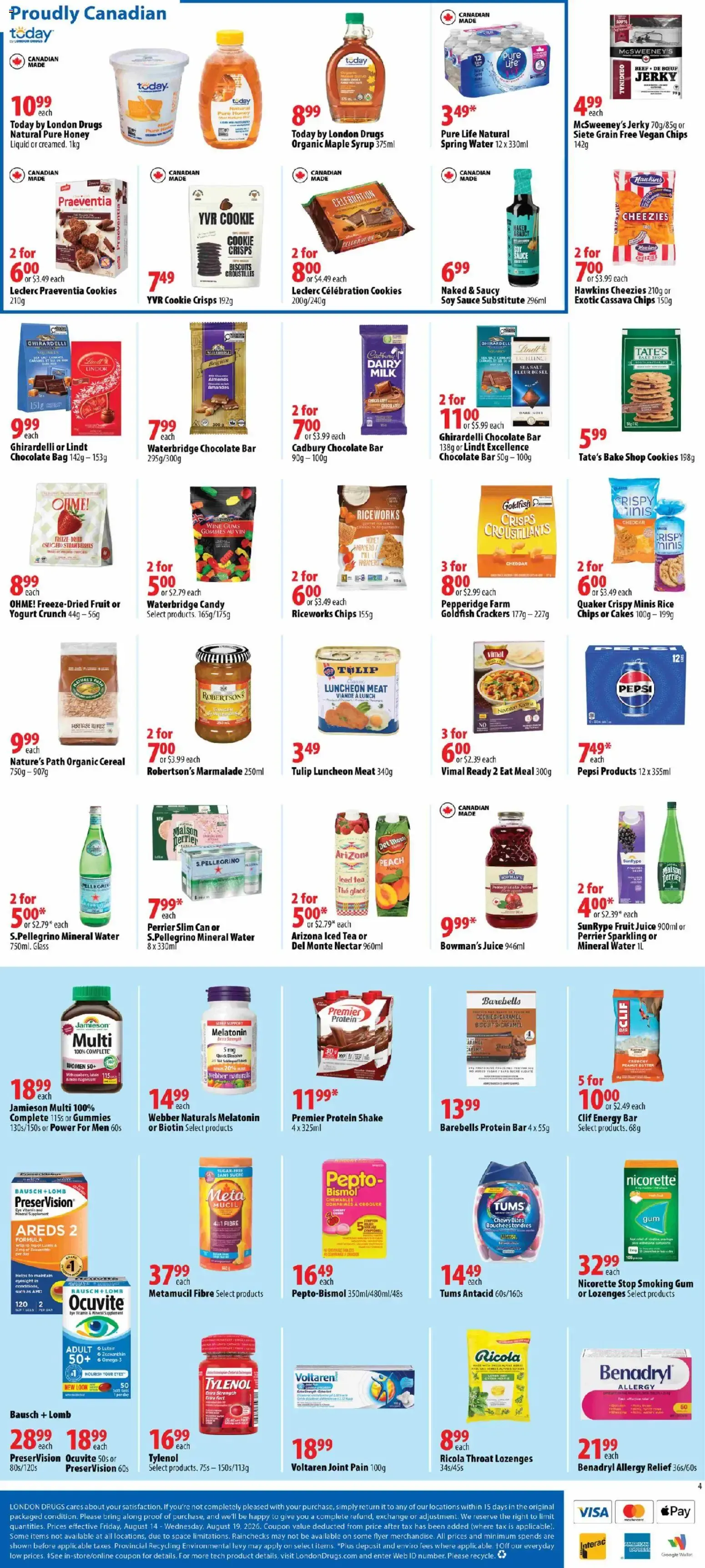 London Drugs weekly flyer / circulaire from Aug 14, 2026 > weekly specials & deals from August 14 to August 19 2026 - flyer page 5