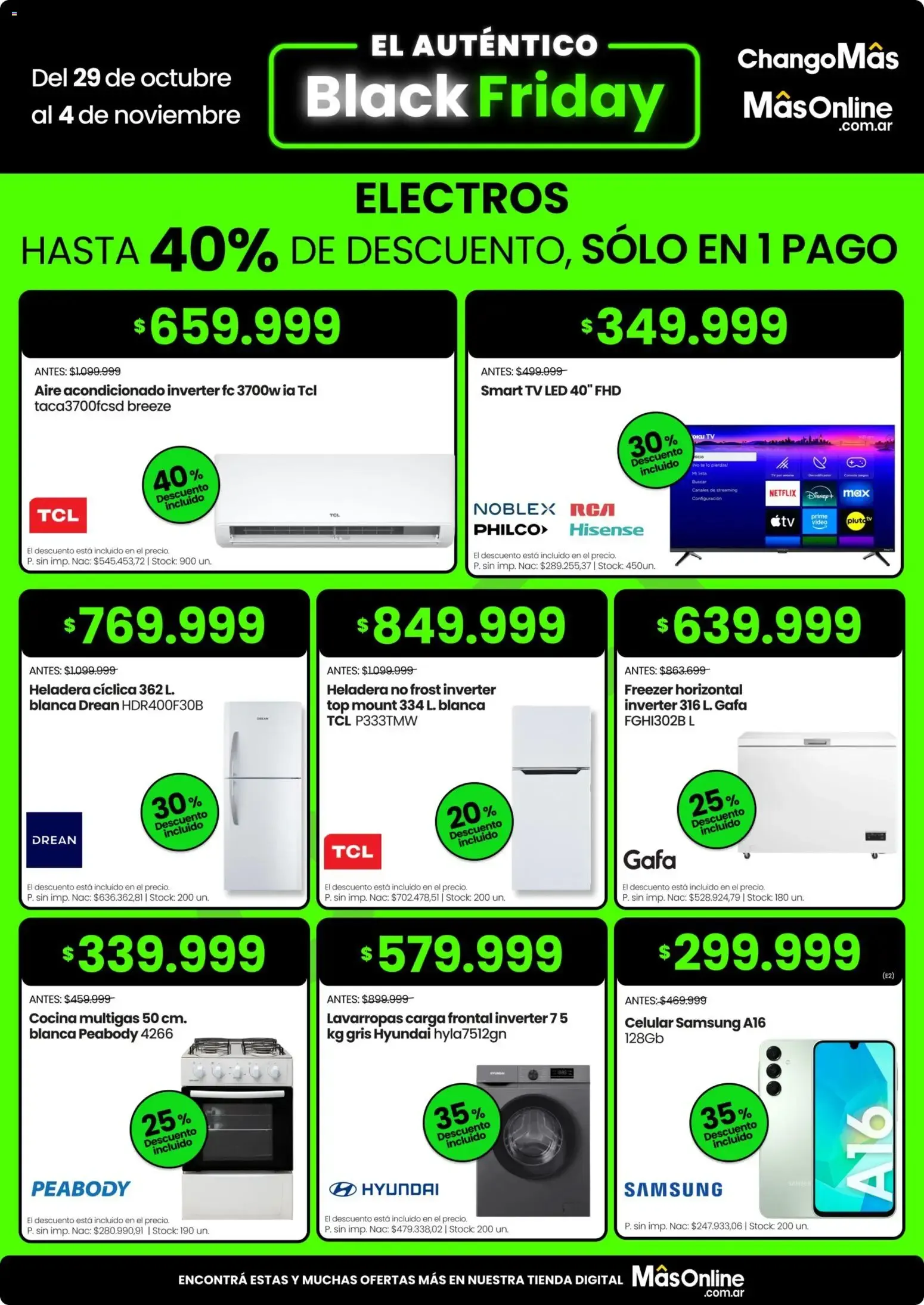 Ofertas de Changomas BLACK FRIDAY Folleto de 29/10/2026 29 de octubre al 4 de noviembre 2026 - Página 6 del catálogo