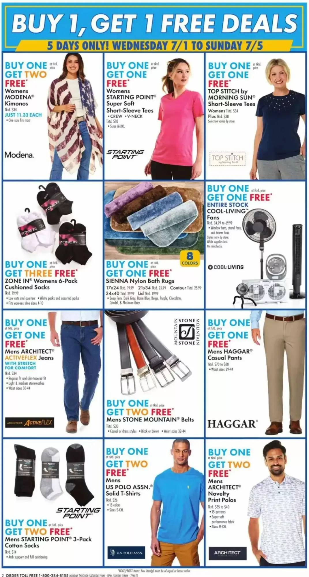 Weekly ad Boscov's July 4th Buy 1, Get 1 Free Sale from July 1 to July 8 2026 - Page 2