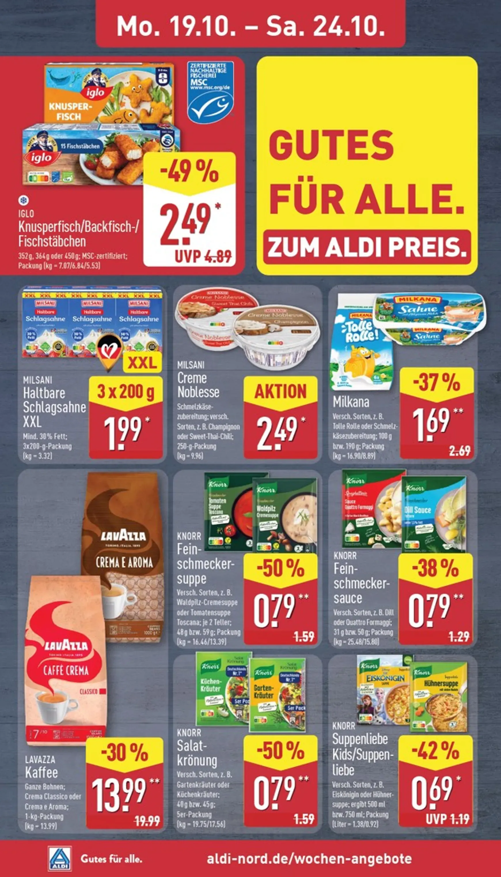 ALDI: Gutes für alle. Zum ALDI Preis. von 19. Oktober bis 24. Oktober 2026 - Prospekt seite 6