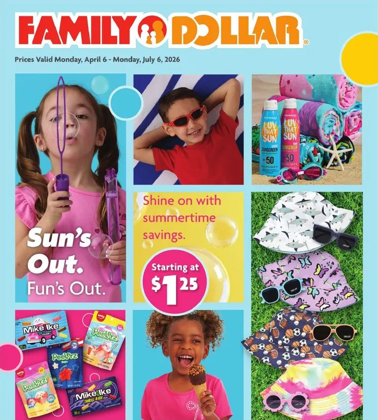 Weekly ad Current Family Dollar - Savings leaflet valid from Monday 04/06/2026 to Monday 07/06/2026 from April 6 to July 6 2026 - Page 1