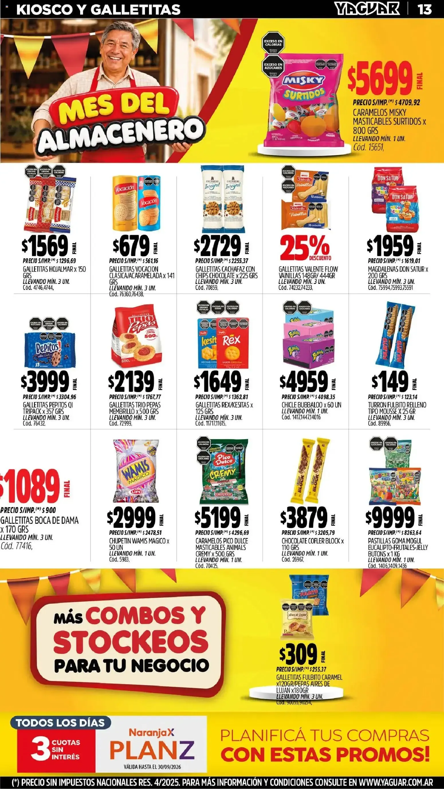 Ofertas de Mayorista Yaguar - Mes del Almacenero 31 de agosto al 6 de septiembre 2026 - Página 13 del catálogo