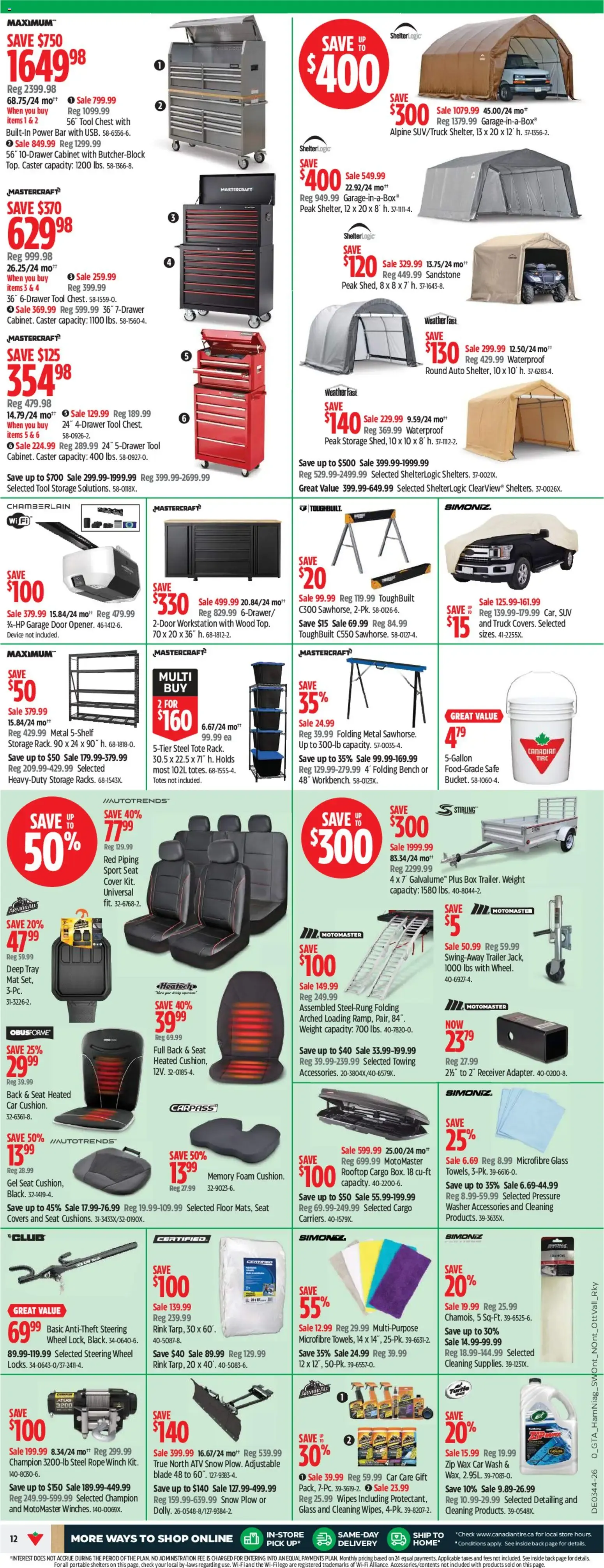 Canadian Tire: Canada's Fall Store from October 29 to November 4 2026 - flyer page 12