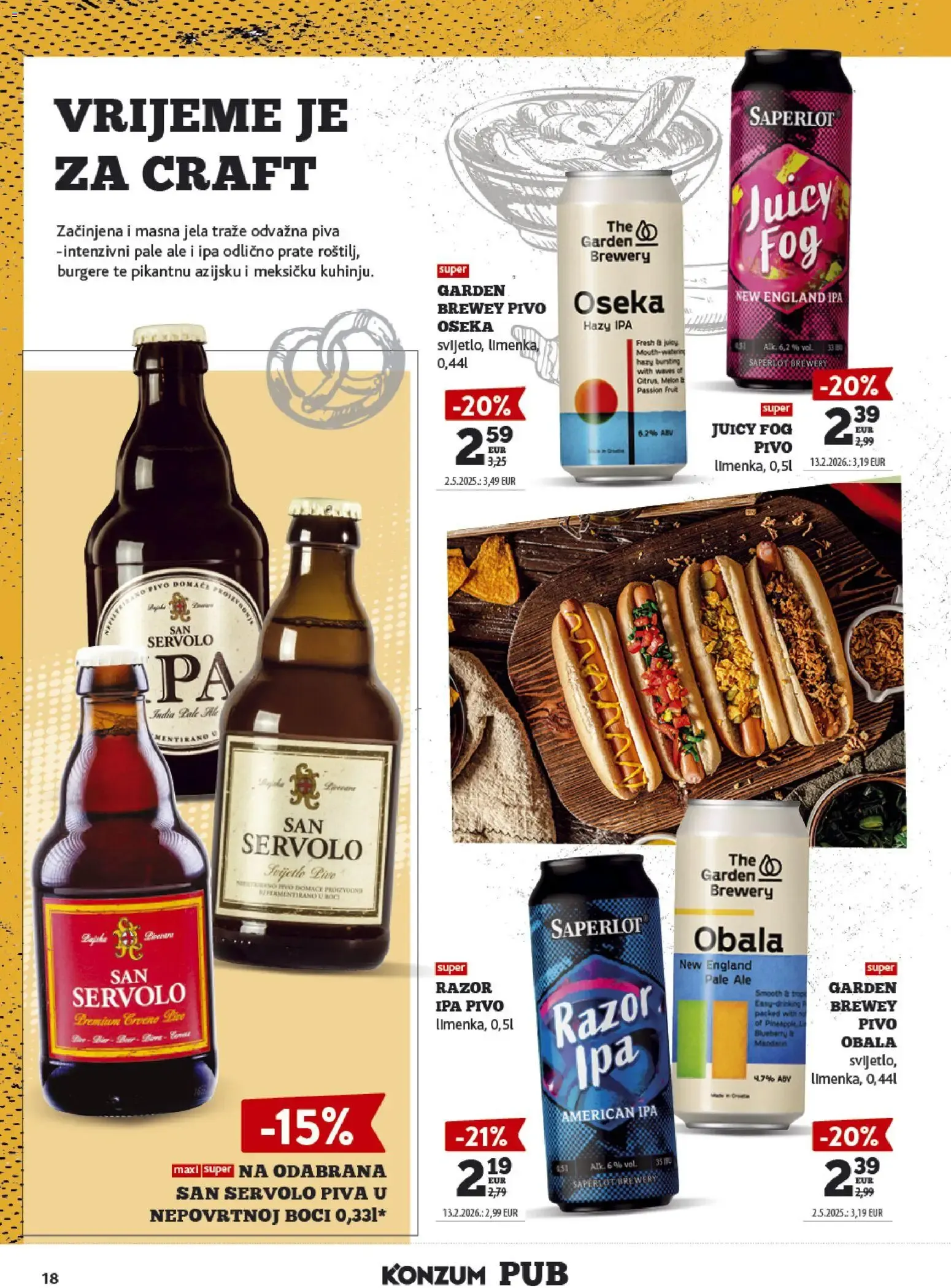 Katalog Konzum Pub: Oferta de Cervezas od 14. rujna do 27. rujna 2026. - Pregled Stranica 18