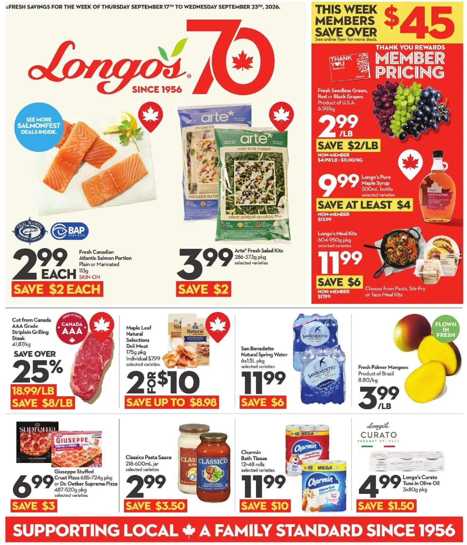 Longo's weekly flyer / circulaire from Sep 17, 2026 > weekly specials & deals
