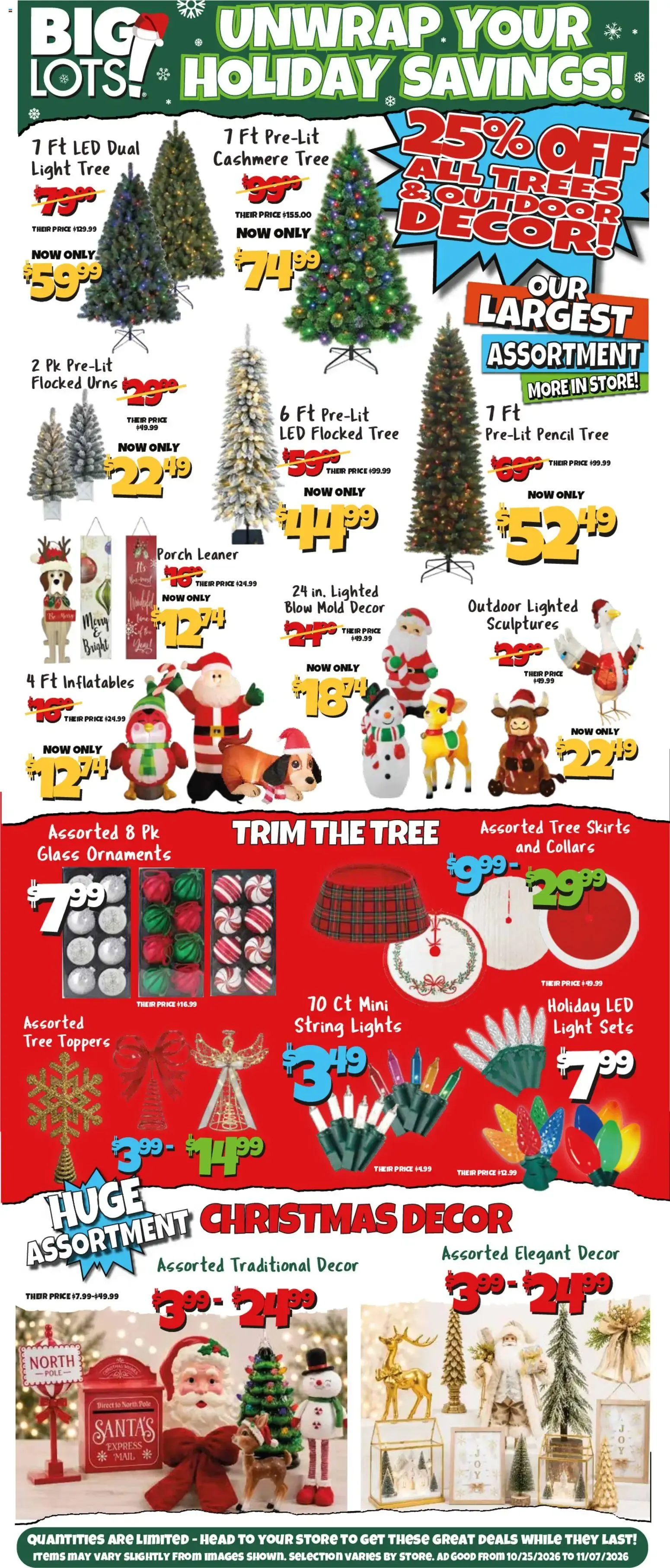 Weekly promotion Big Lots Weekly Ad from 10/25/2026 - Flyer spanning from October 25 to November 7 2026 - Page 2 for Catalogue 365