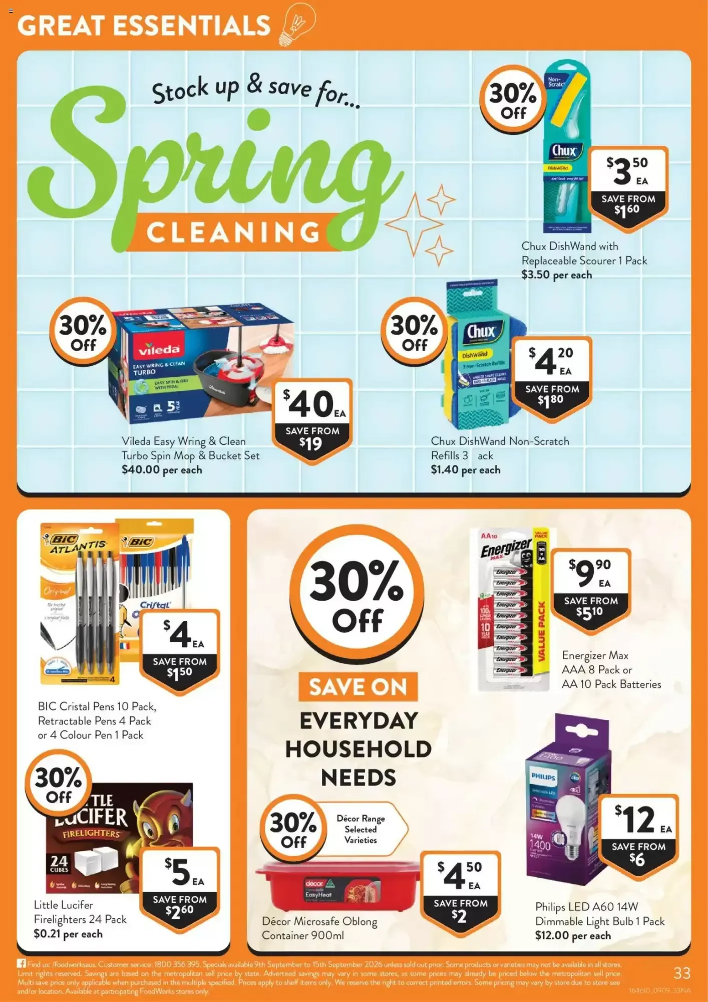 Foodworks Supermarket Catalogue - Catalogue valid from 9 September to 15 September 2026 - page 33