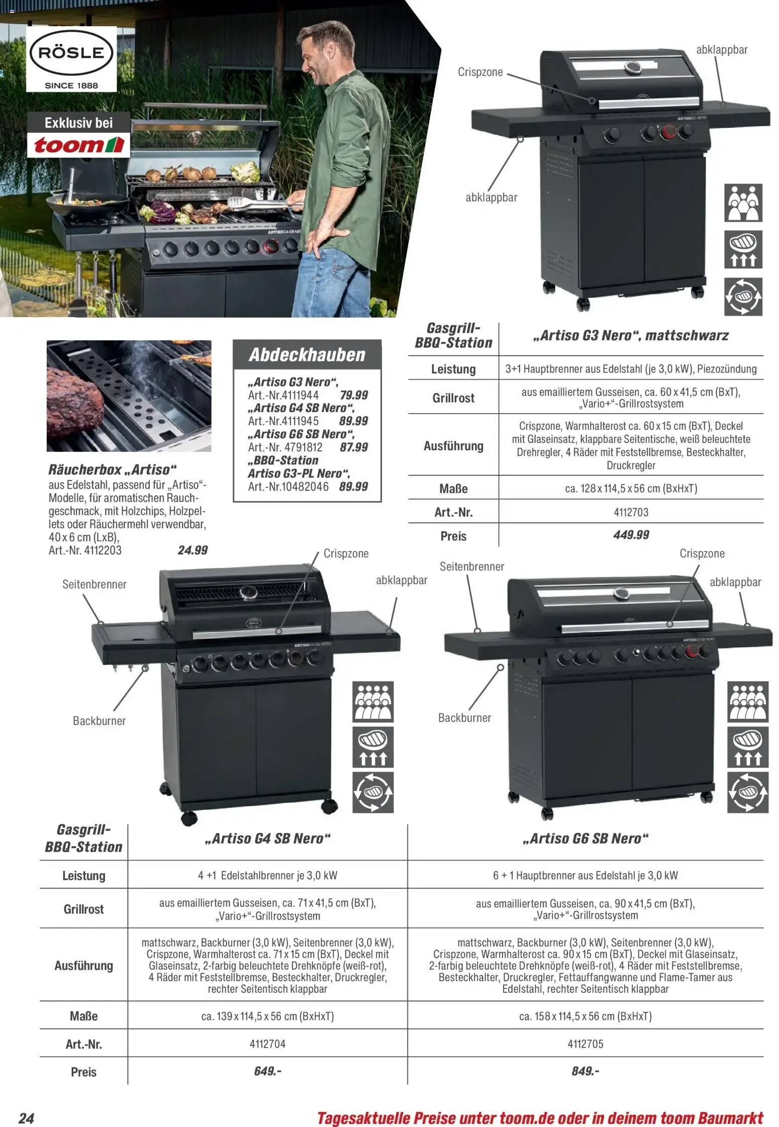 Toom Baumarkt Grills & Zubehör 2026 (ab 14.02.2026) zum Blättern von 14. Februar bis 31. Dezember 2026 - Prospekt seite 24