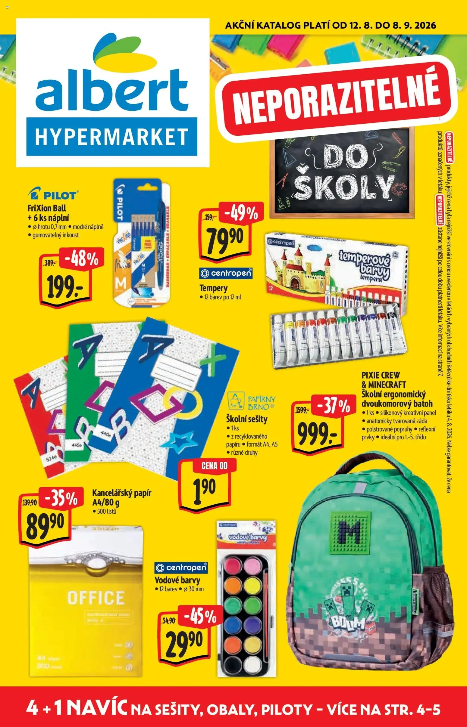 Albert katalog - Hypermarket od 12.08.2026 - Akční leták - 12. srpna 8. září 2026 - Page 1