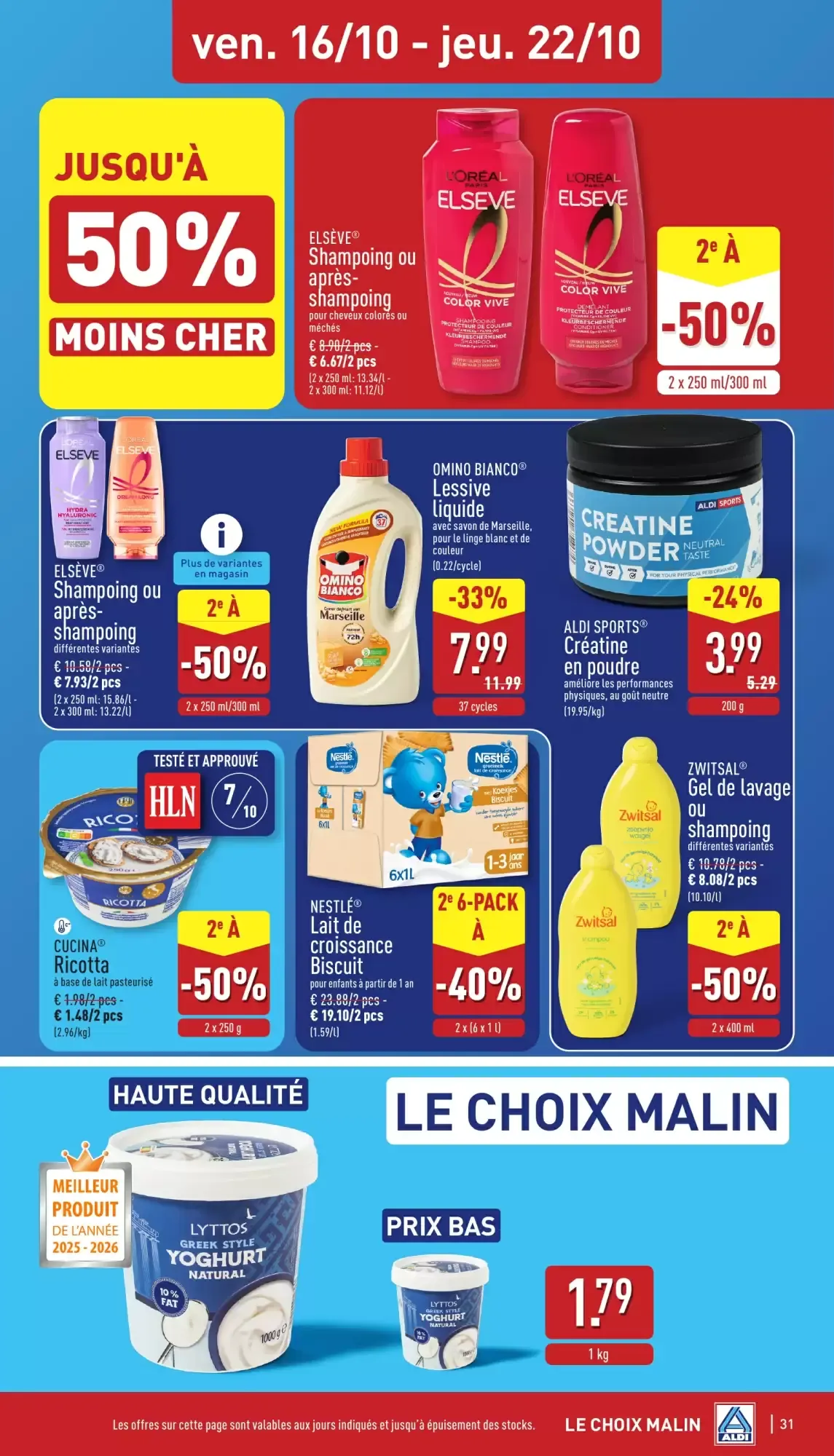 ALDI LE CHOIX MALIN van 12 oktober tot 17 oktober 2026 - folder pagina 31