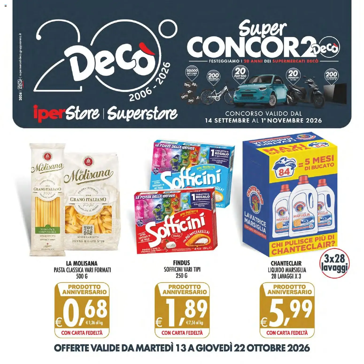 Nuovo Decò volantino iperStore, Superstore Sicilia dal 13/10/2026 > offerte anteprima 🛍️ da 13 ottobre a 22 ottobre di 2026 - Pagina del volantino 1