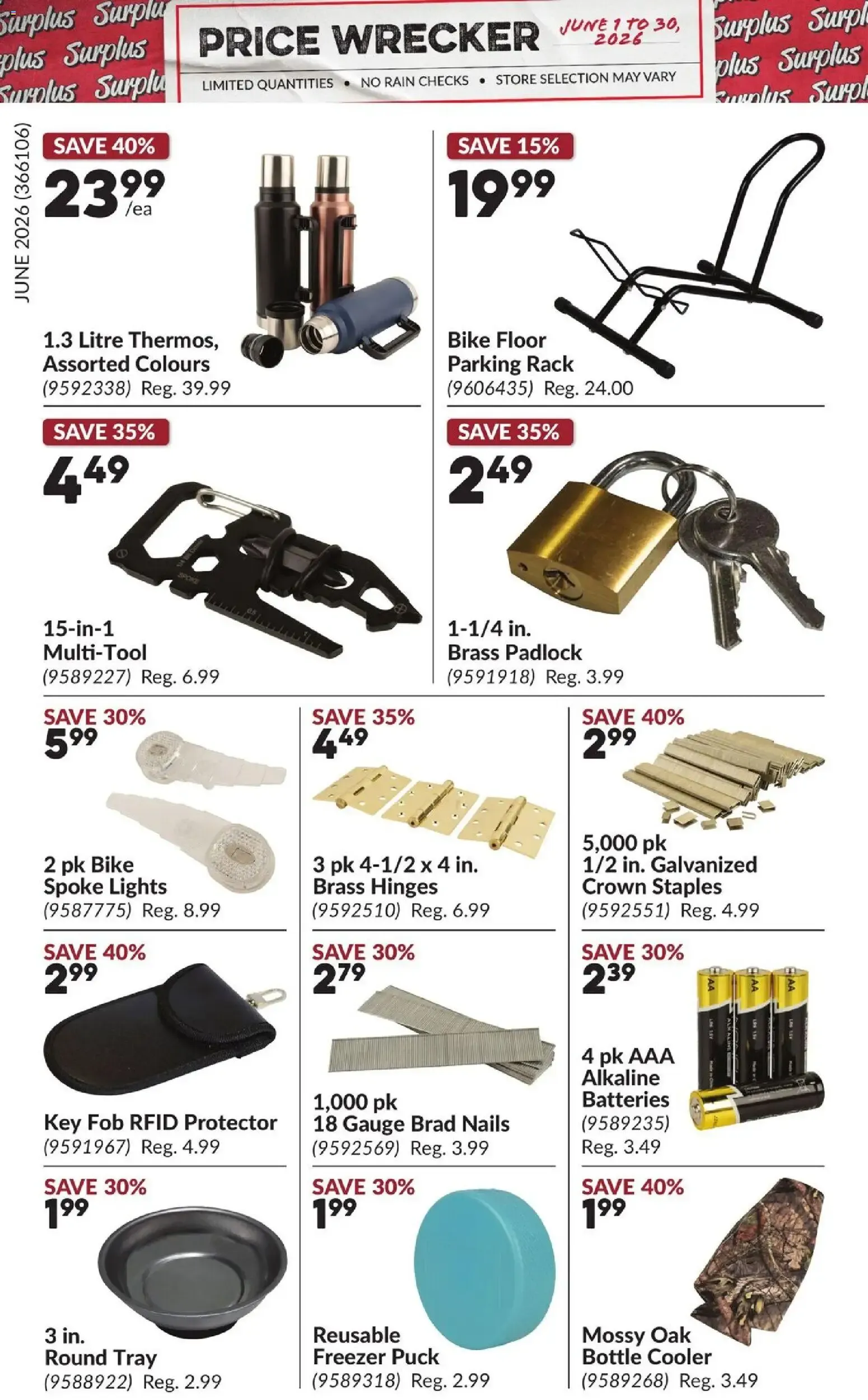 Princess Auto flyer - Price Wrecker from Jun 1, 2026 > weekly specials & deals from June 1 to June 30 2026 - flyer page 20