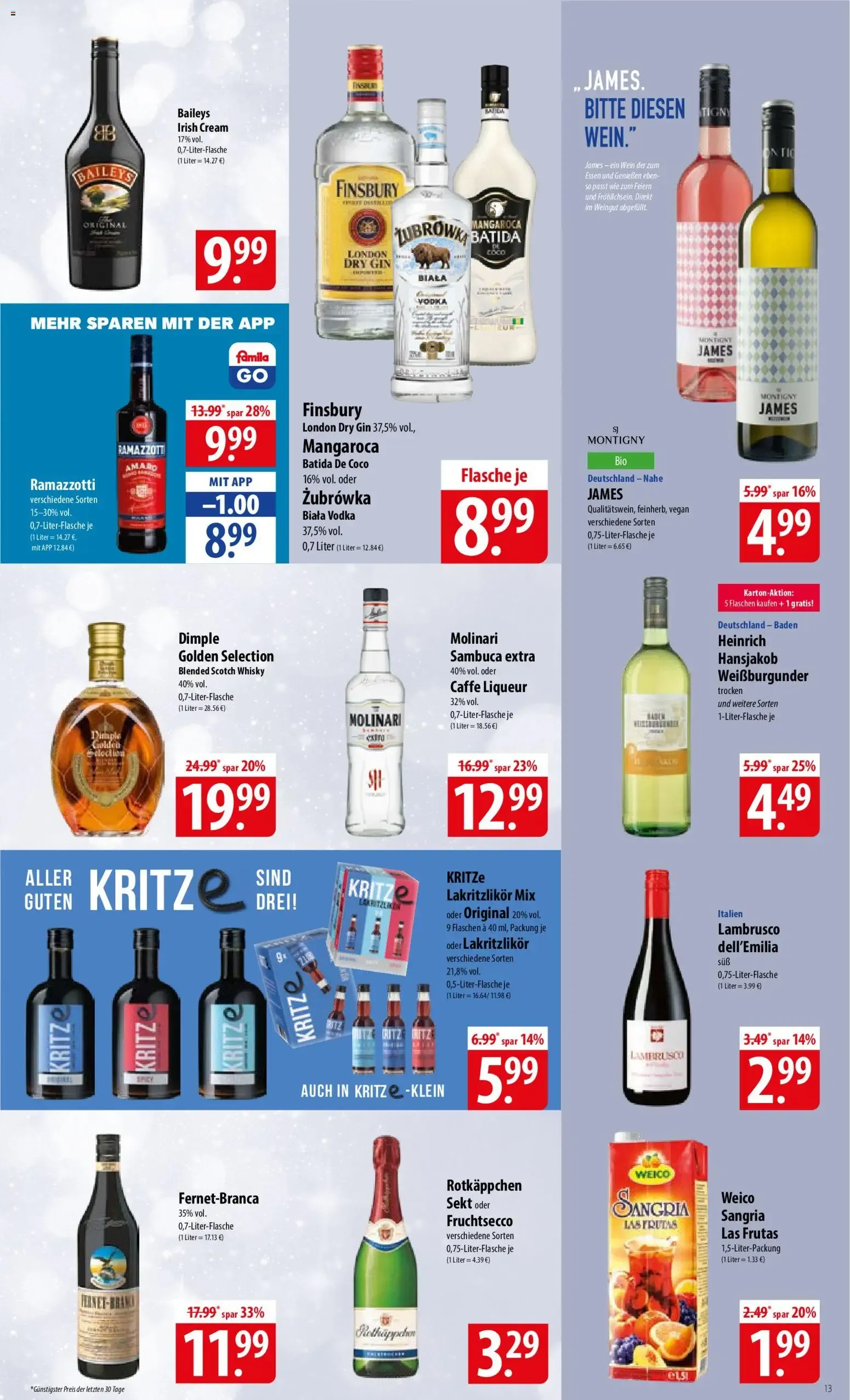 Famila Prospekt (ab 08.06.2026) zum Blättern von 8. Juni bis 13. Juni 2026 - Prospekt seite 13