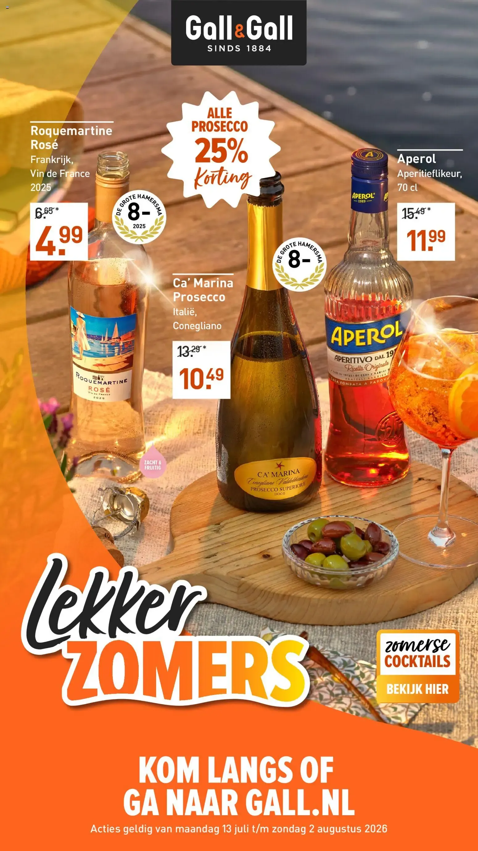 Gall&Gall Lekker Zomers van 13 juli tot 2 augustus 2026 - Folder pagina 1