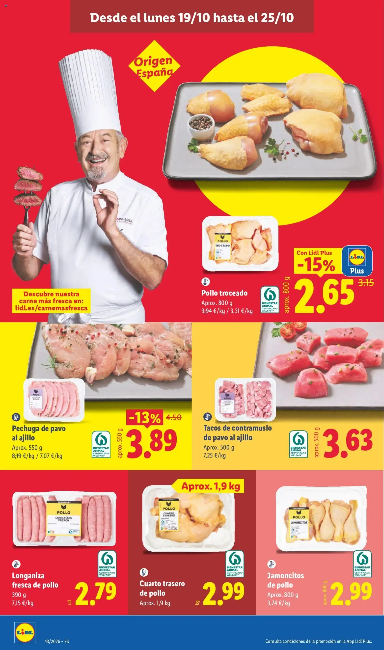 Catálogo de Lidl: Ofertas de carne y otros productos 19 de octubre al 25 de octubre 2026 - Página 10