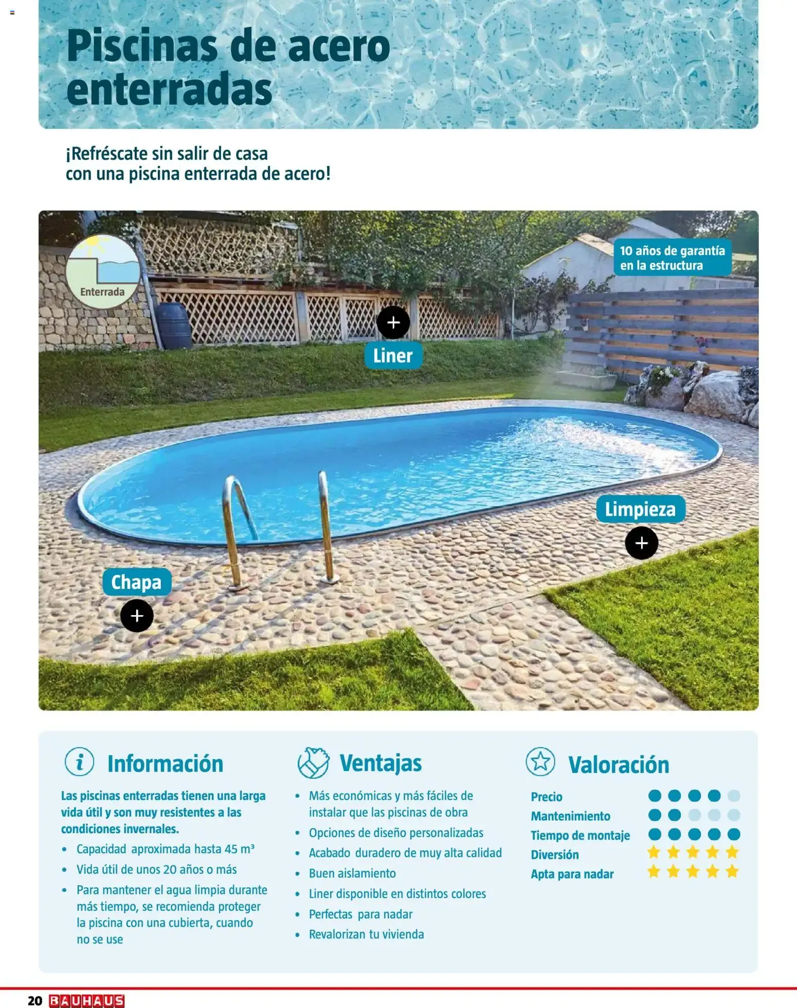 Catálogo de Bauhaus Piscinas, Spas, Limpieza y Mantenimiento 1 de junio al 5 de julio 2026 - Página 20