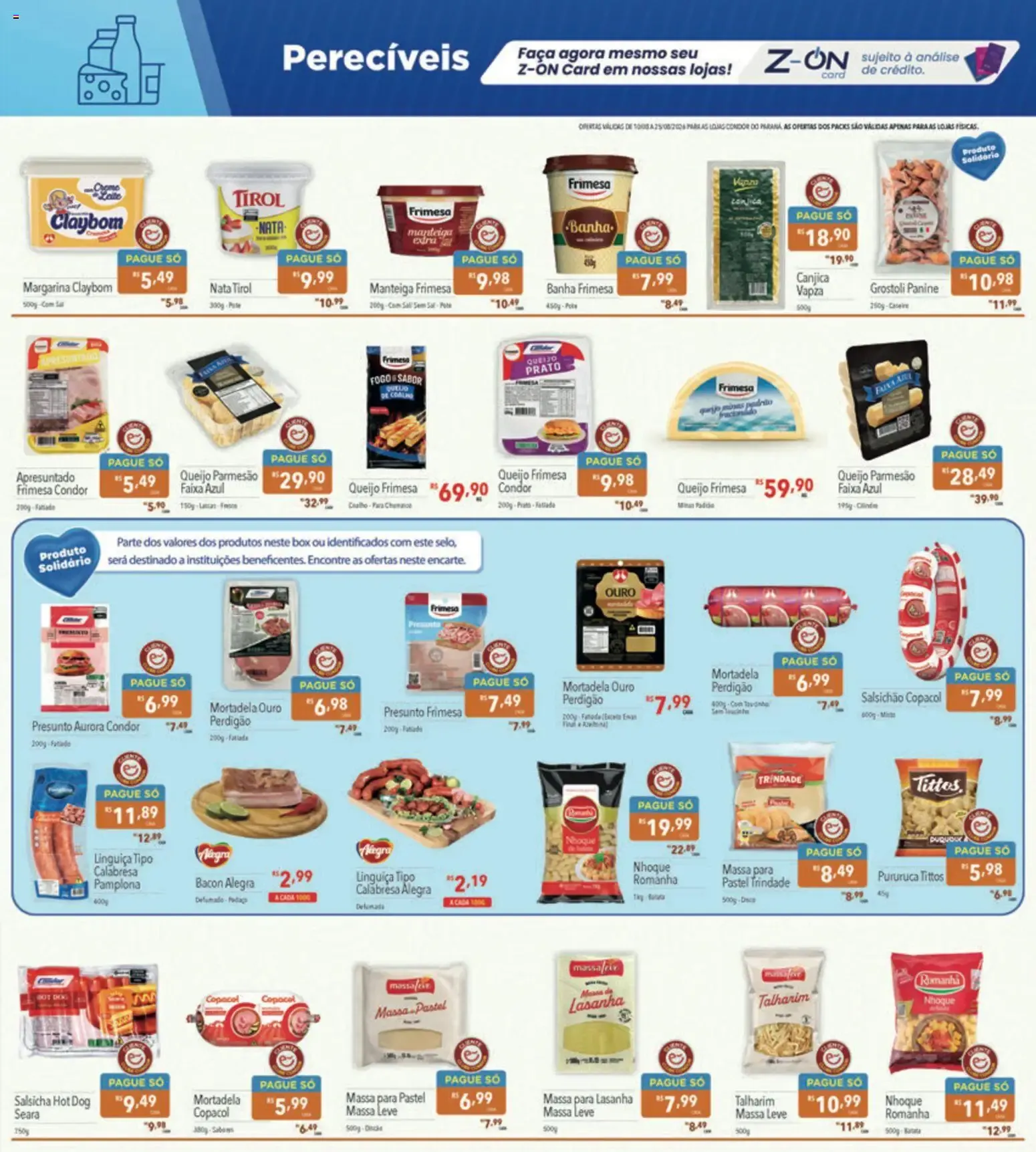 Encarte de Supermercados Condor ofertas Campanha Solidária de 10/08/2026 10 de agosto até 25 de agosto 2026 - Pagina 11