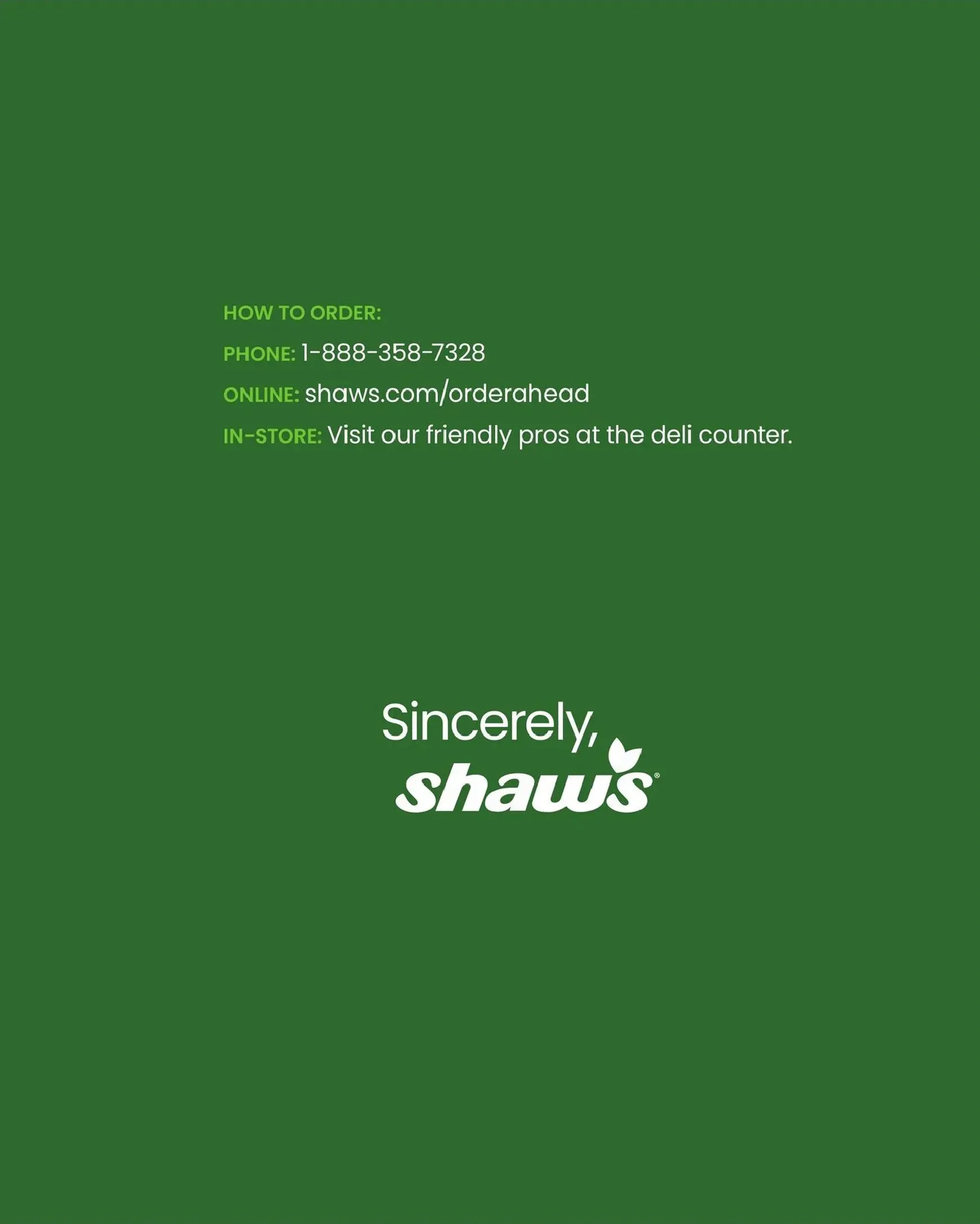 Weekly ad Current Shaw's - Entertaining Guide leaflet valid from Wednesday 04/01/2026 to Thursday 12/31/2026 from April 1 to December 31 2026 - Page 7
