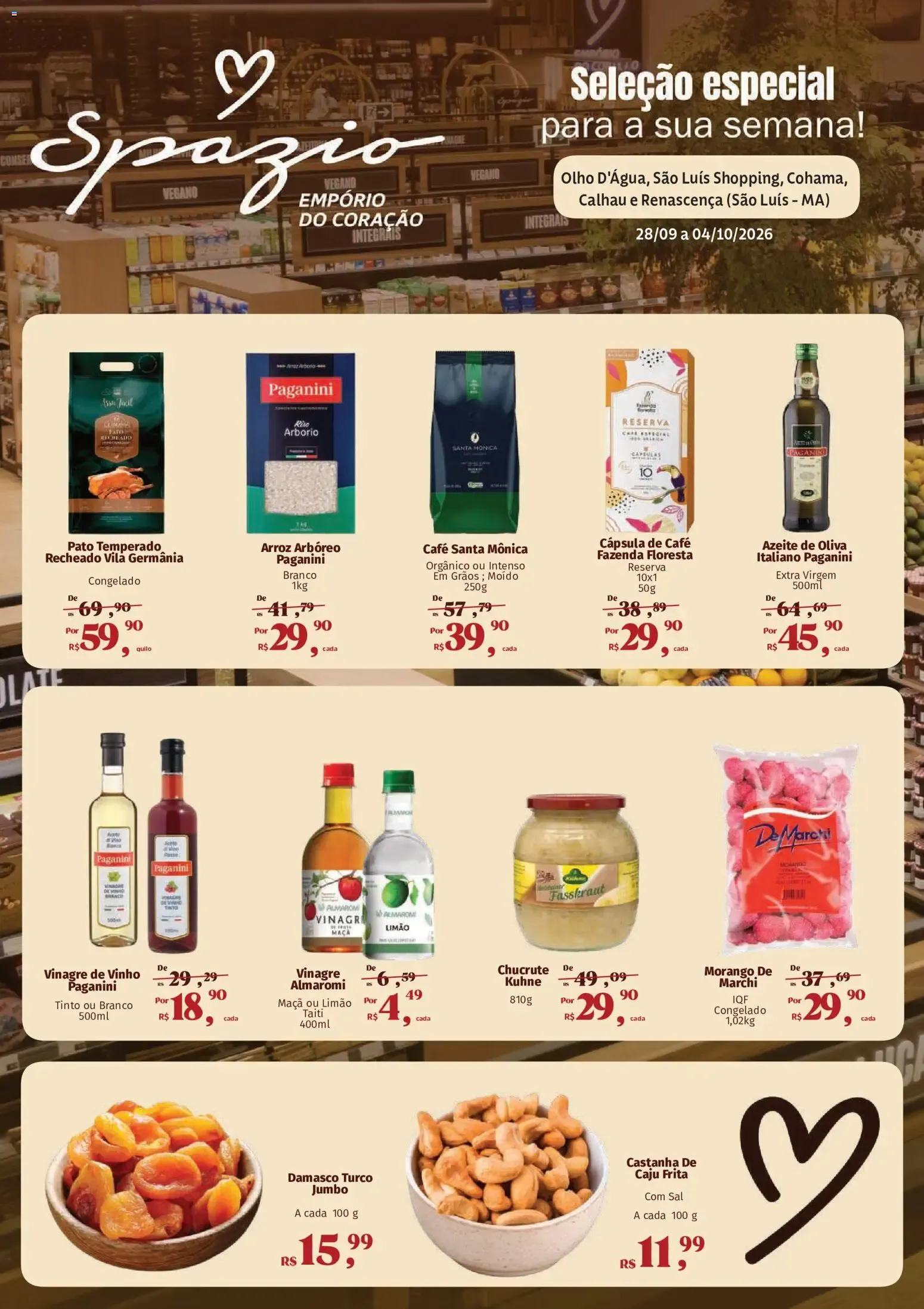 Encarte de Spazio - Seleção especial para a sua semana! 28 de setembro até 4 de outubro 2026 - Pagina 1