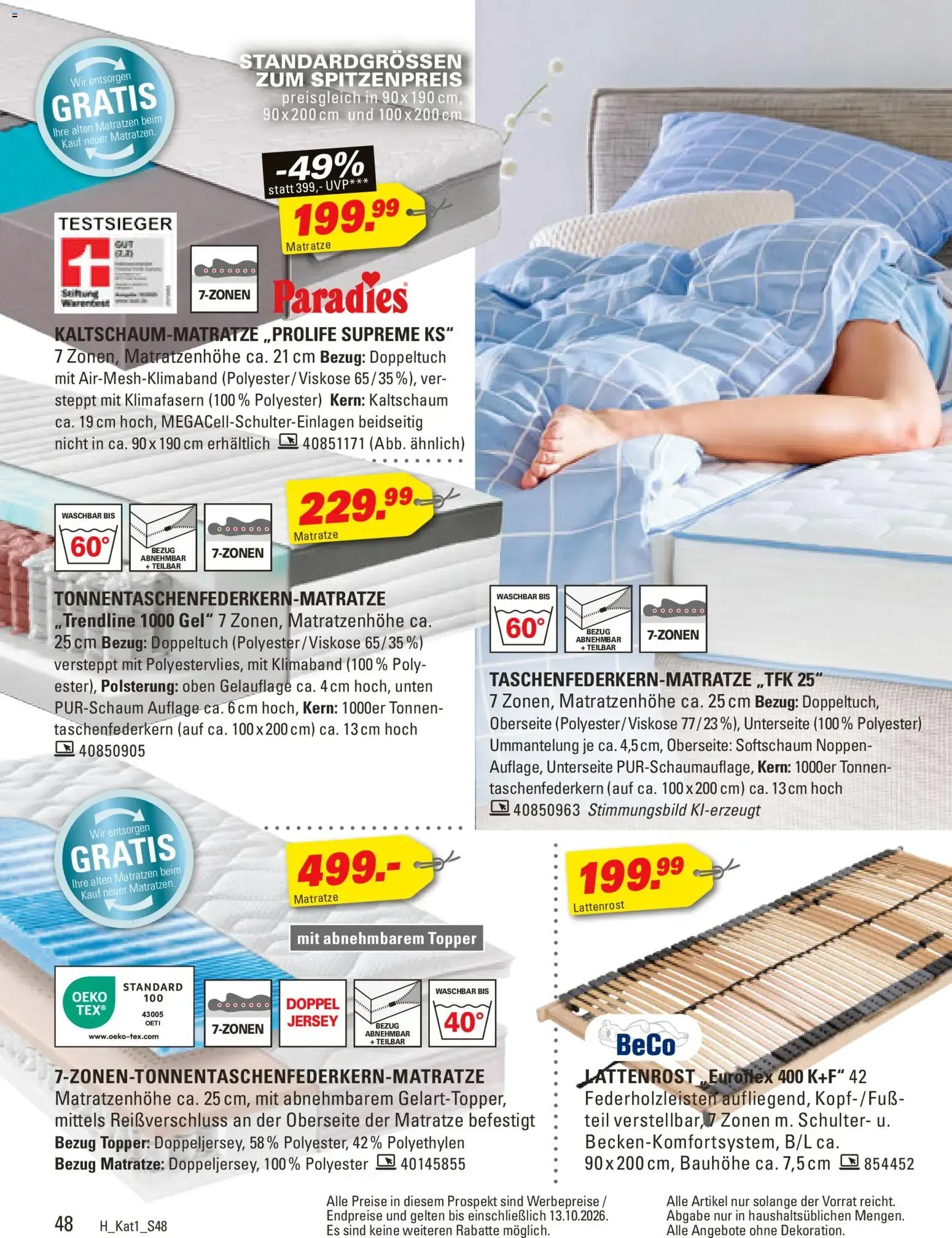 Höffner Prospekt (ab 28.09.2026) zum Blättern von 28. September bis 13. Oktober 2026 - Prospekt seite 48
