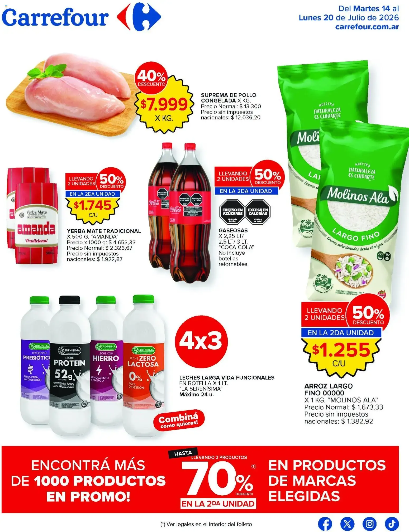 Ofertas de Carrefour ofertas || del 14/07/2026 - 20/07/2026 || Promociones 14 de julio al 20 de julio 2026 - Página 2 del catálogo