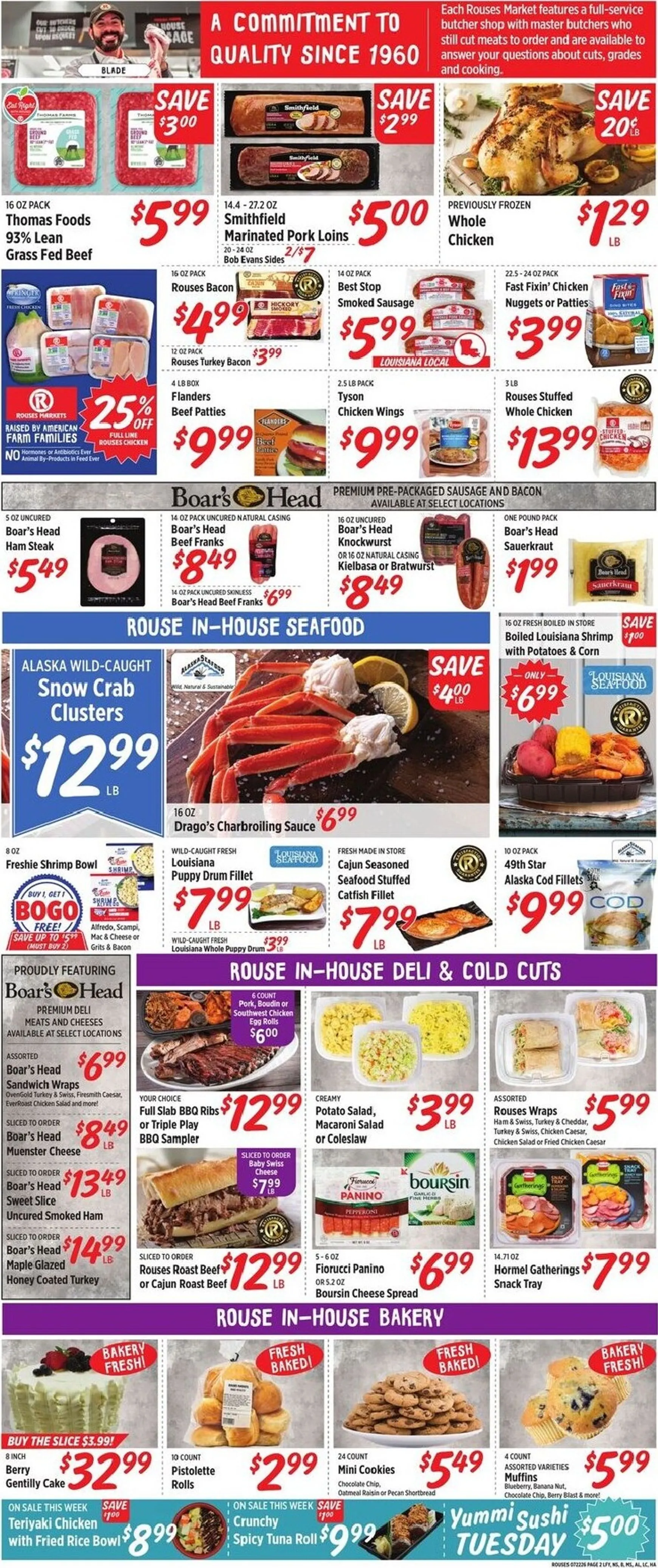 Weekly ad Current Rouses Markets leaflet valid from Wednesday 07/22/2026 to Wednesday 07/29/2026 from July 22 to July 29 2026 - Page 6