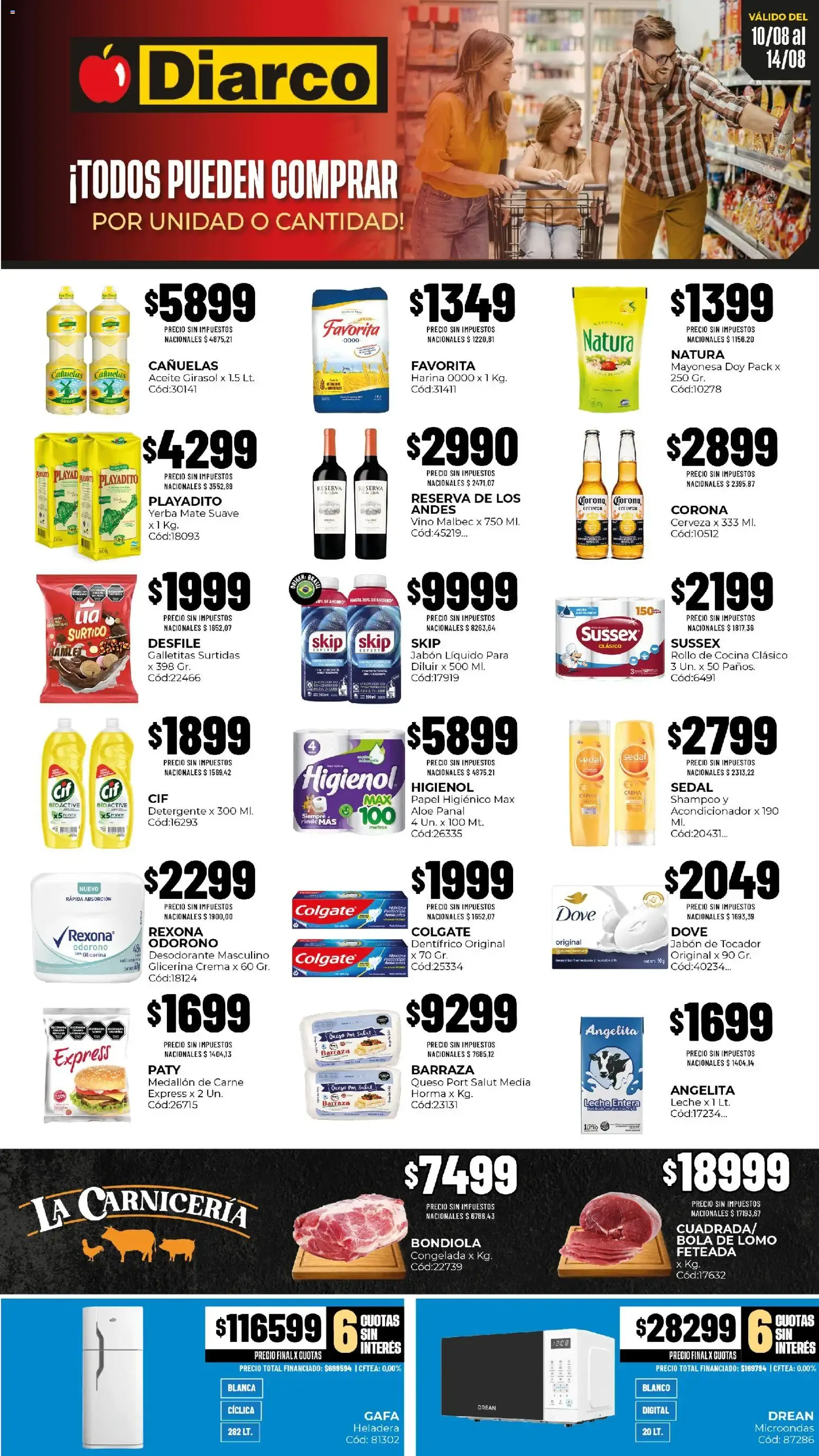 Ofertas de Diarco 10 de agosto al 14 de agosto 2026 - Página 1 del catálogo