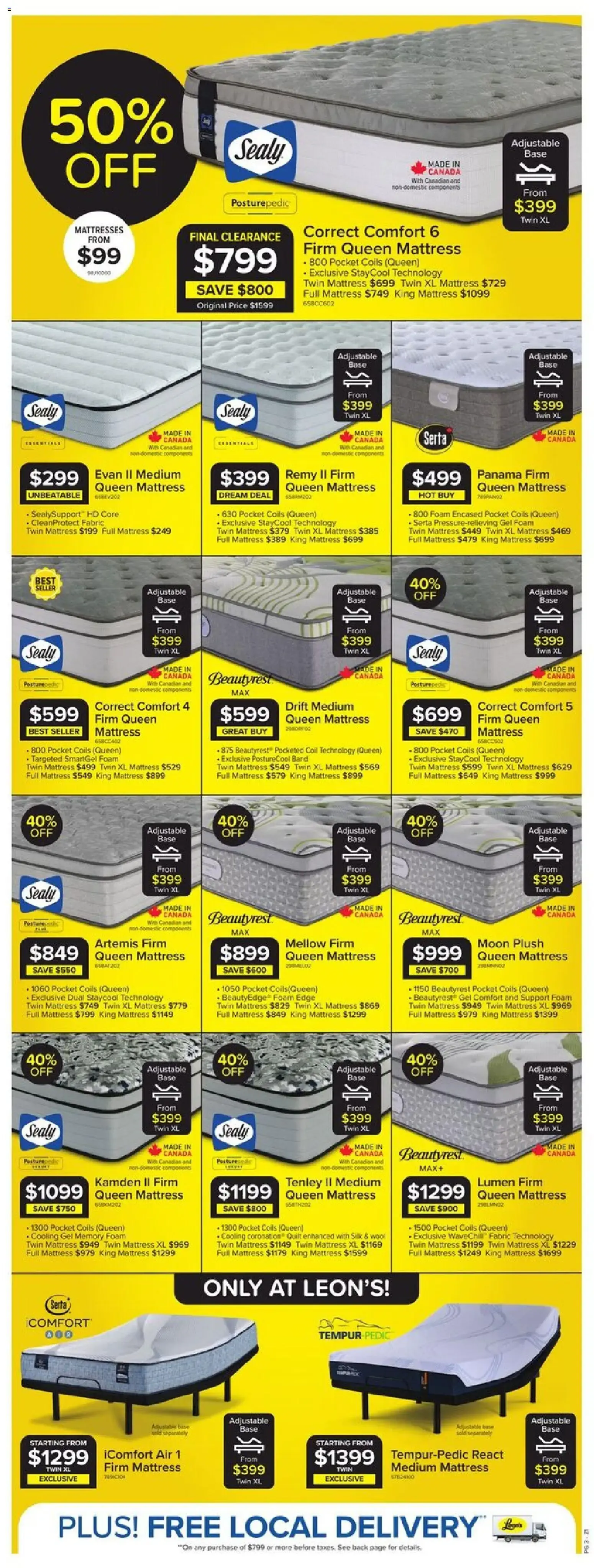 Leon's FIRST EVER MEGA SOFA SALE! from June 11 to June 24 2026 - flyer page 3