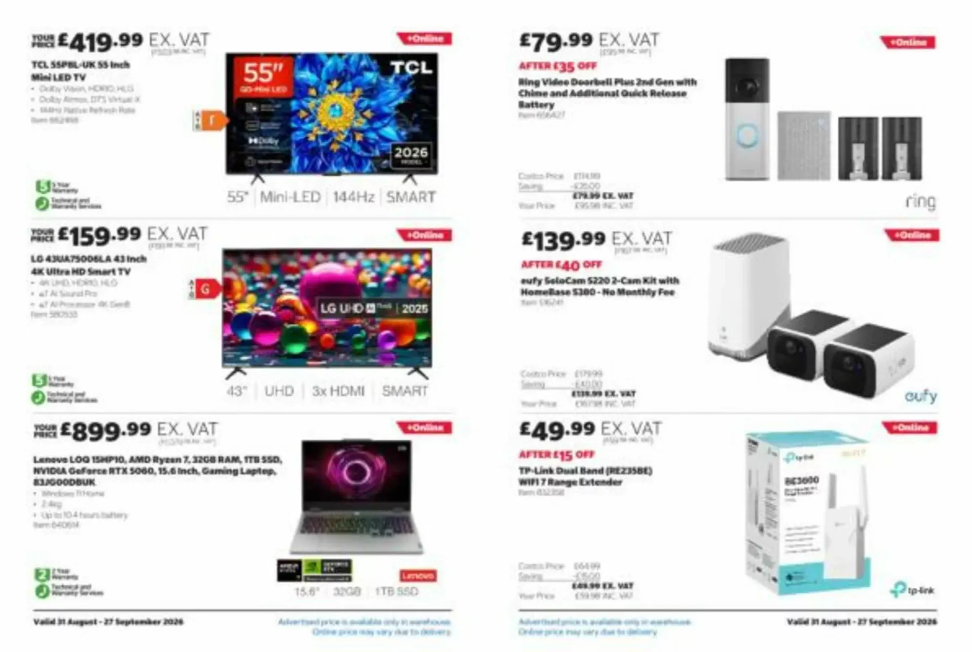 Costco leaflet from 31 August to 27 September 2026 - Catalogue Page 2