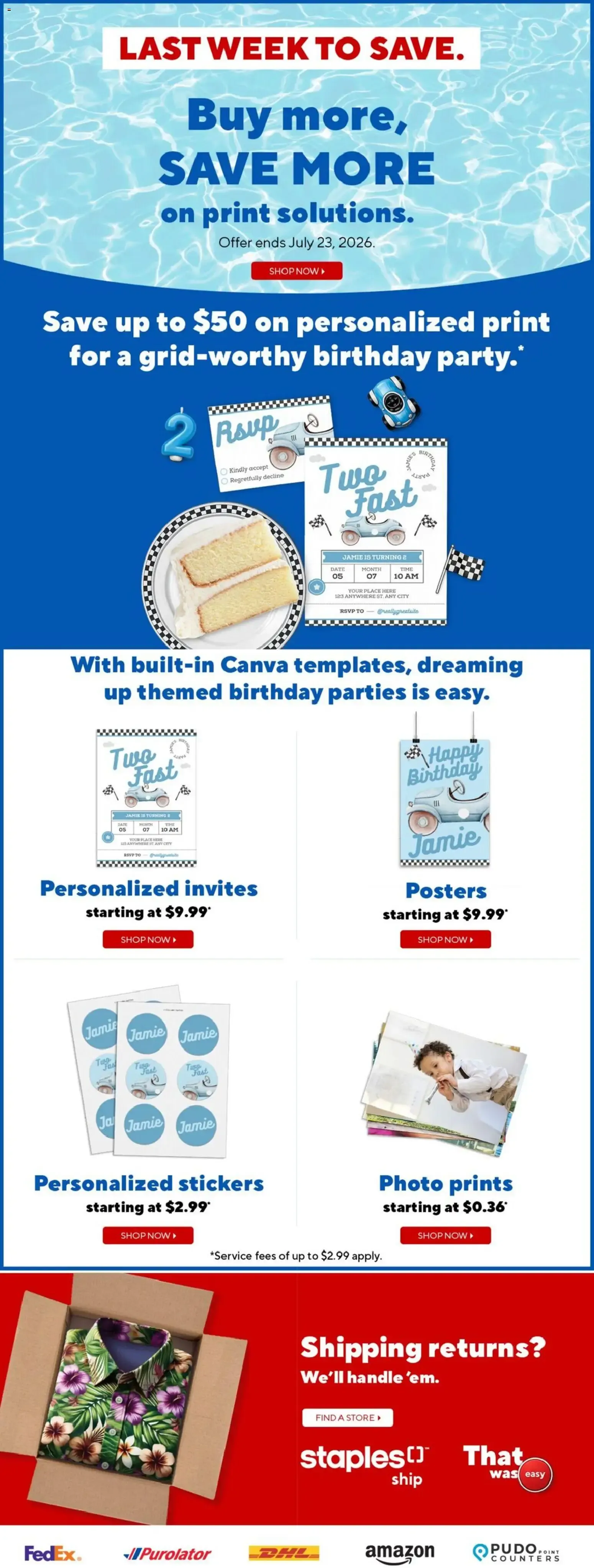 Staples Easy Deals & Friends + Family Savings from July 17 to July 23 2026 - flyer page 5