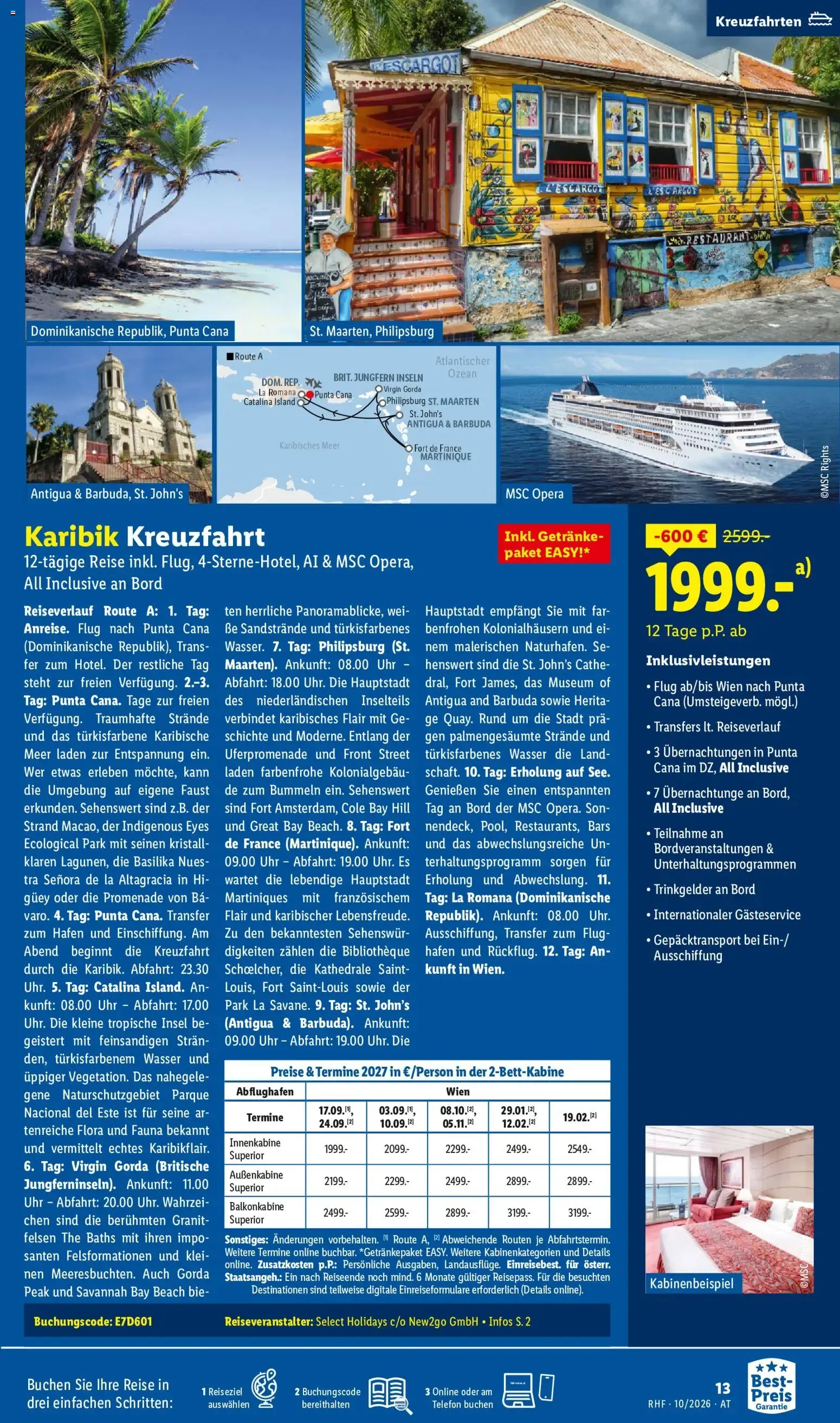 Lidl Reisen: Buchbar vom 30.09. bis 31.10.2026 von 30. September bis 31. Oktober 2026 - Flugblätt seite  13