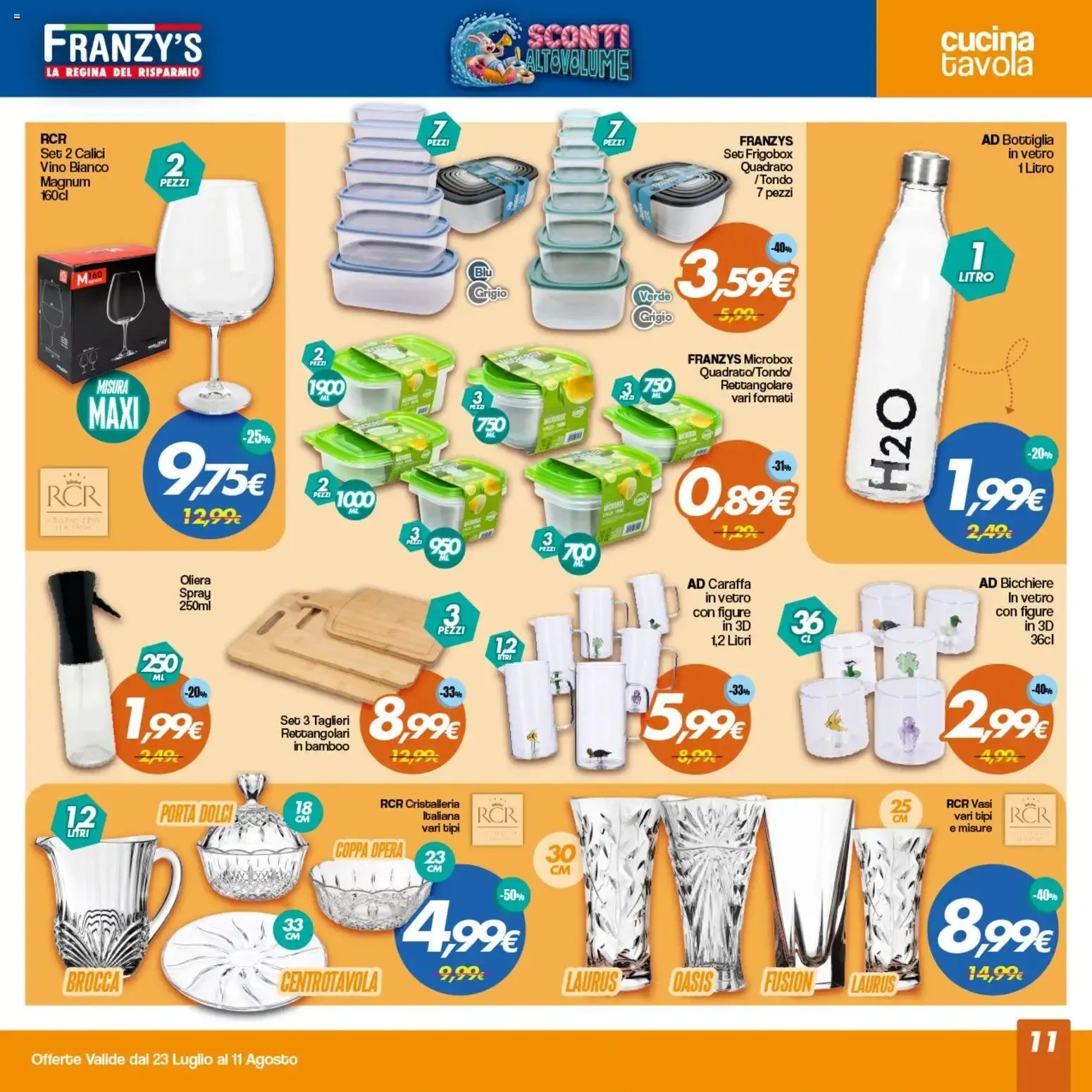 Franzy's Sconti Altovolume da 23 luglio a 11 agosto di 2026 - Pagina del volantino 11