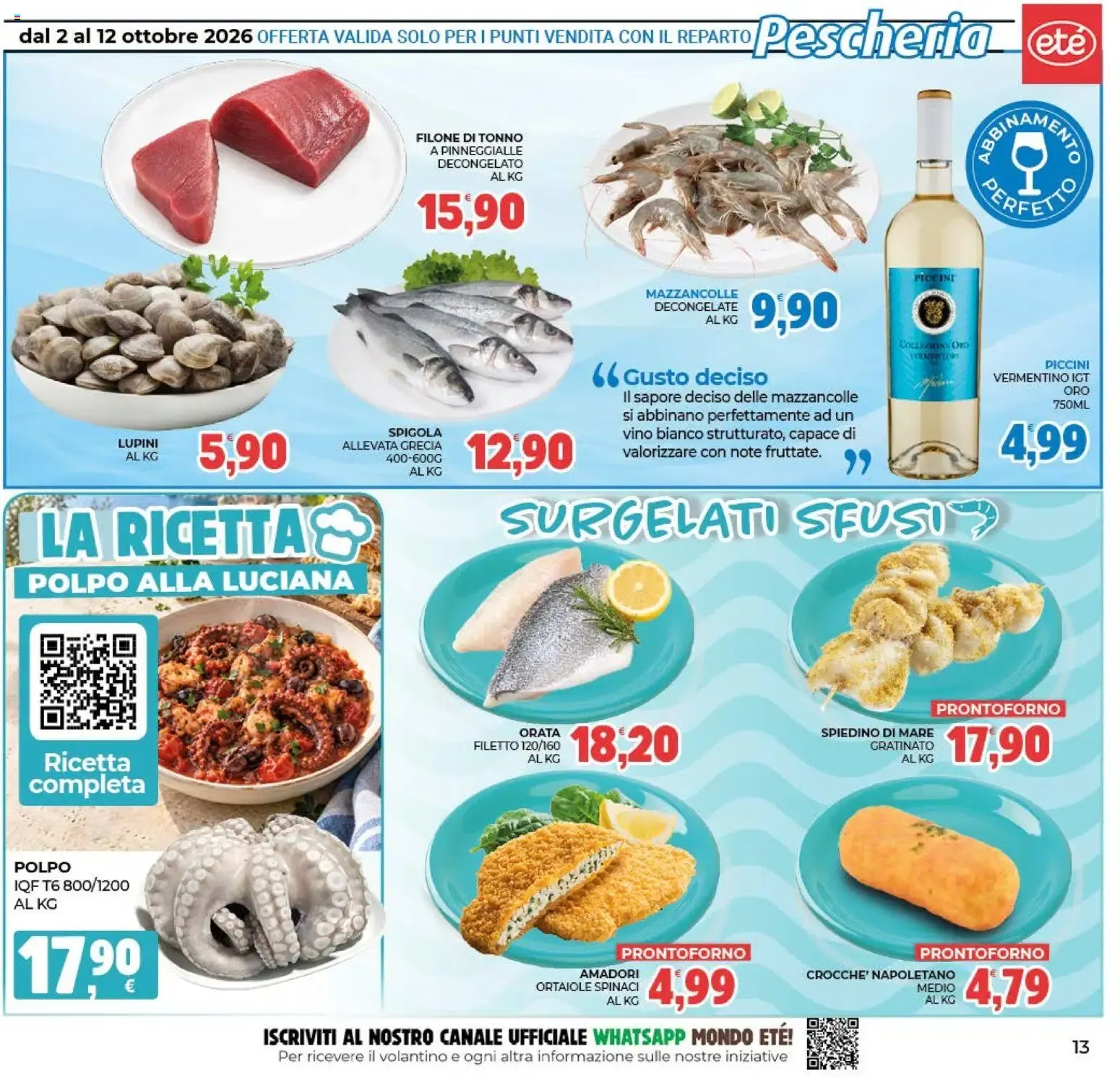 Eté volantino dal 02/10/2026 - online Offerte da 2 ottobre a 12 ottobre di 2026 - Pagina del volantino 13
