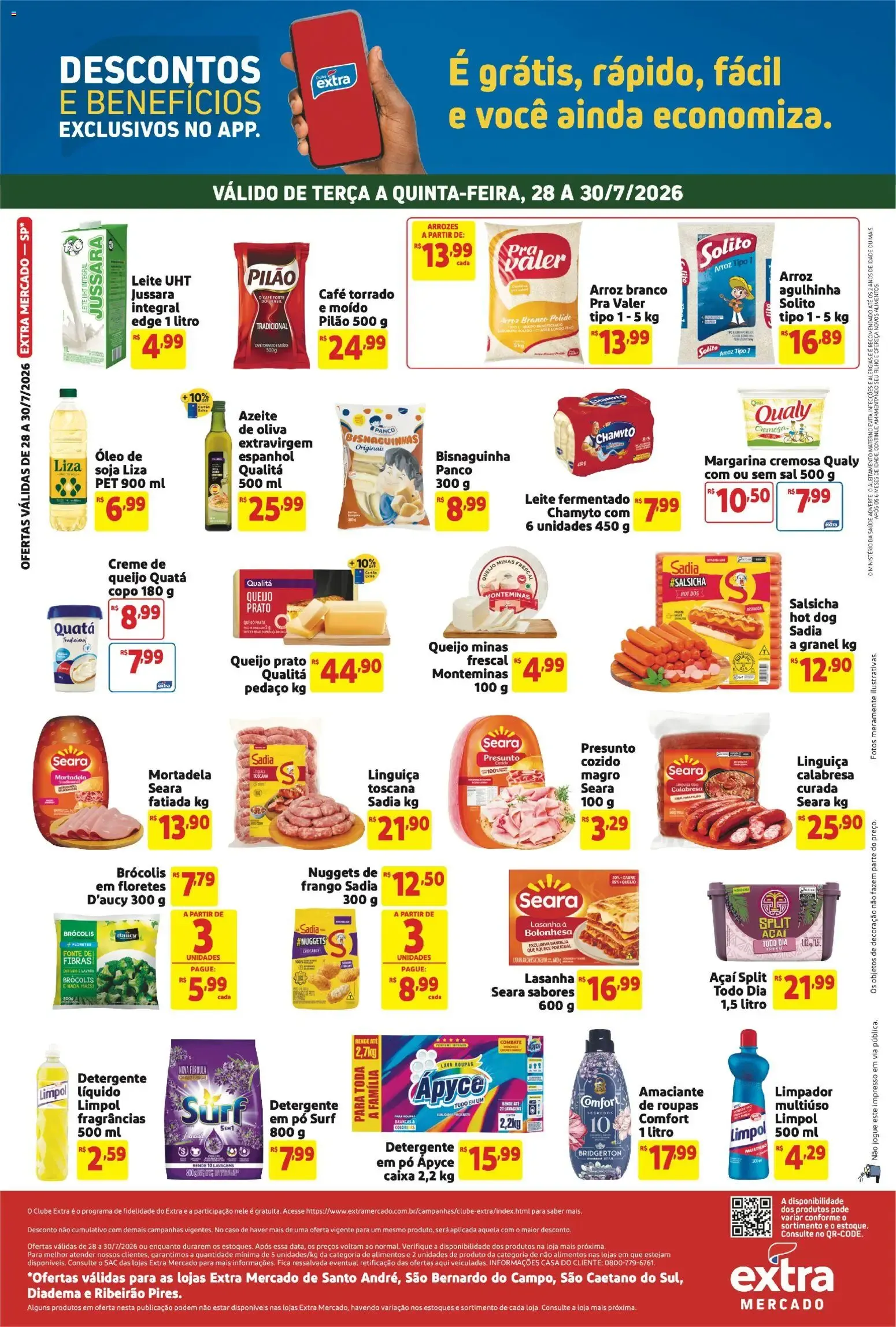 Encarte de Folheto Extra ofertas de Mercado Terça e Quinta de 04/08/2026 | Promoção 4 de agosto até 6 de agosto 2026 - Pagina 2