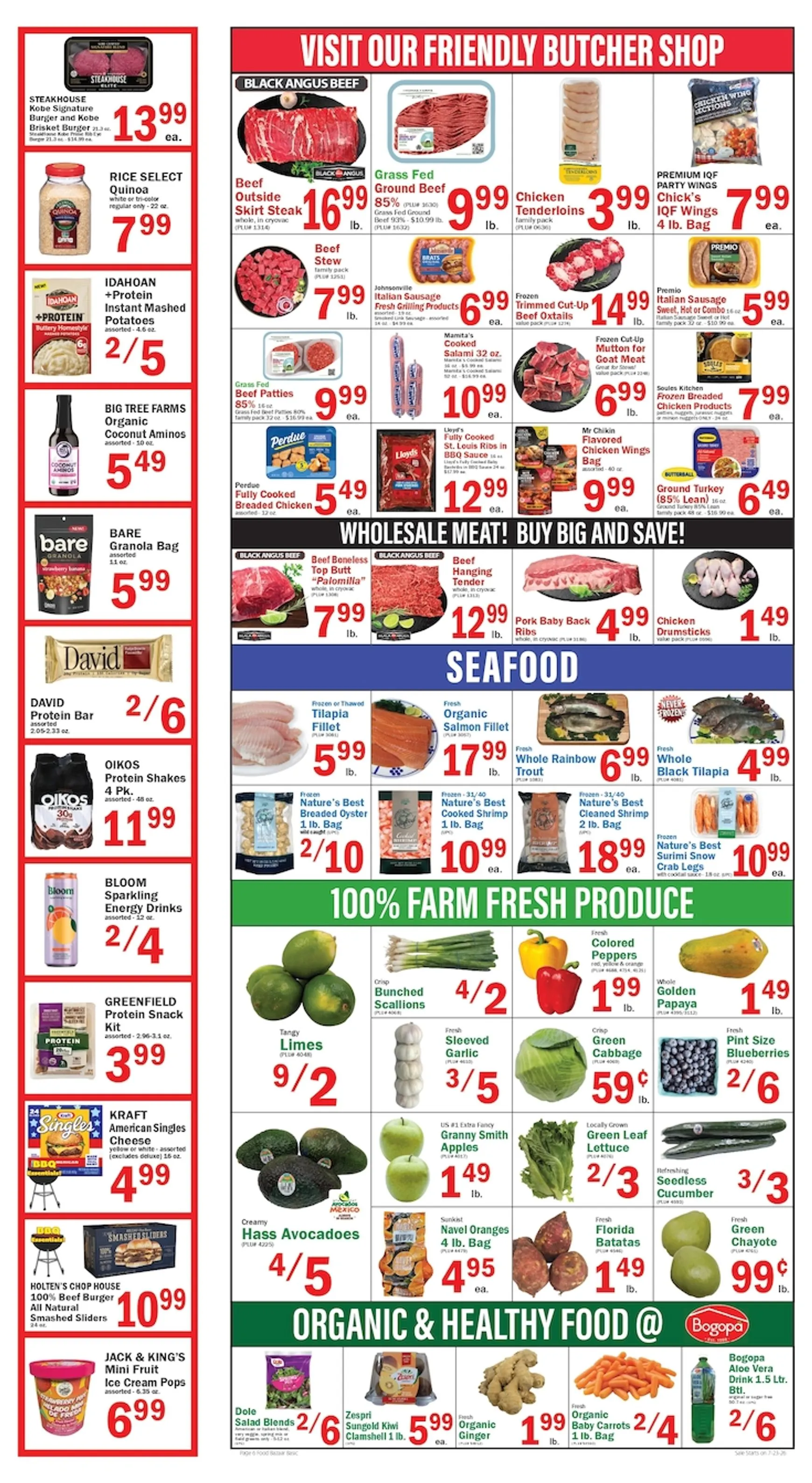 Weekly promotion Current Food Bazaar leaflet valid from Thursday 07/23/2026 to Wednesday 07/29/2026 spanning from July 23 to July 29 2026 - Page 6 for Catalogue 365