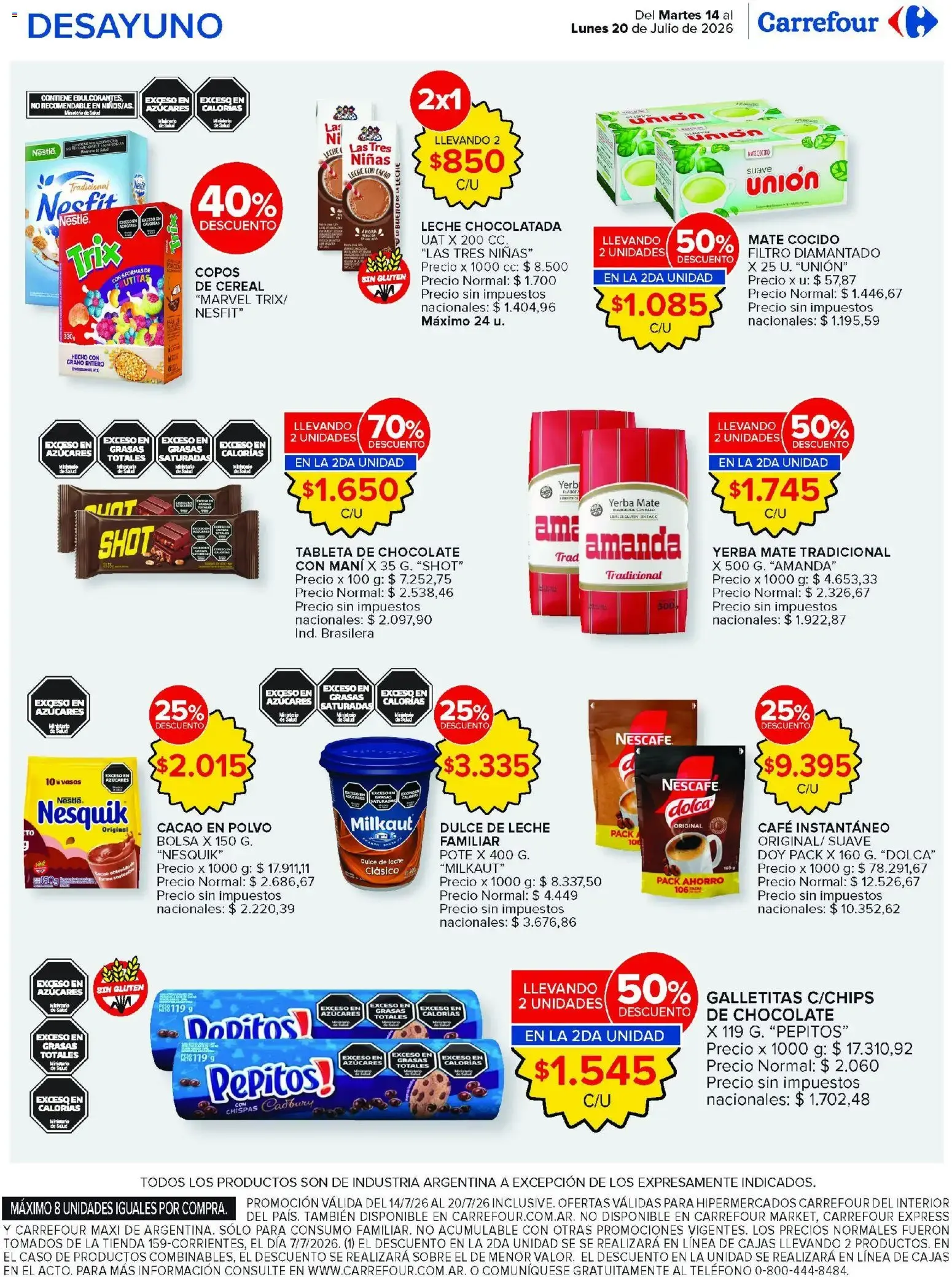 Ofertas de Carrefour ofertas || del 14/07/2026 - 20/07/2026 || Promociones 14 de julio al 20 de julio 2026 - Página 9 del catálogo