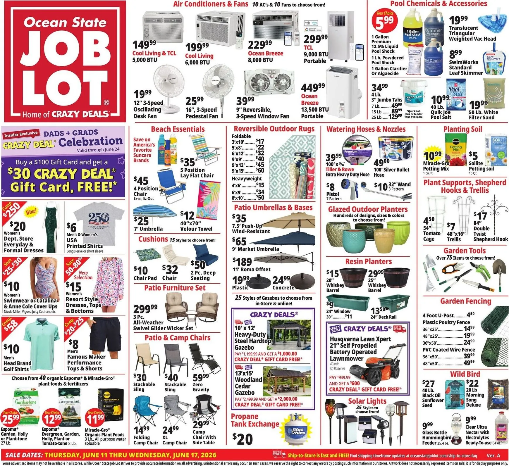 Current Ocean State Job Lot leaflet valid from Thursday 06/11/2026 to Wednesday 06/17/2026