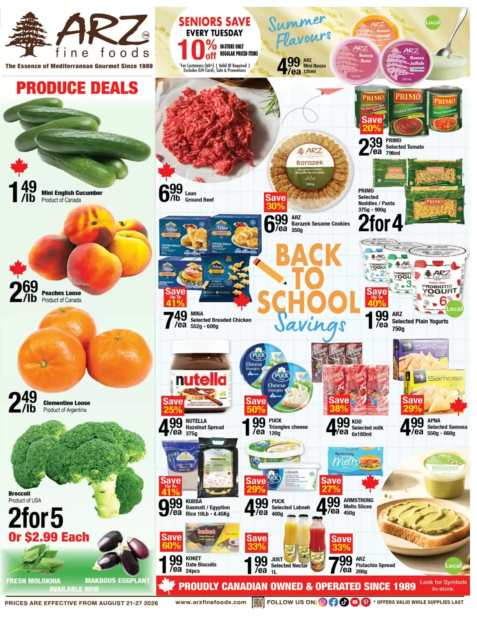 Arz Fine Foods flyer week 34 from August 21 to August 27 2026 - flyer page 1